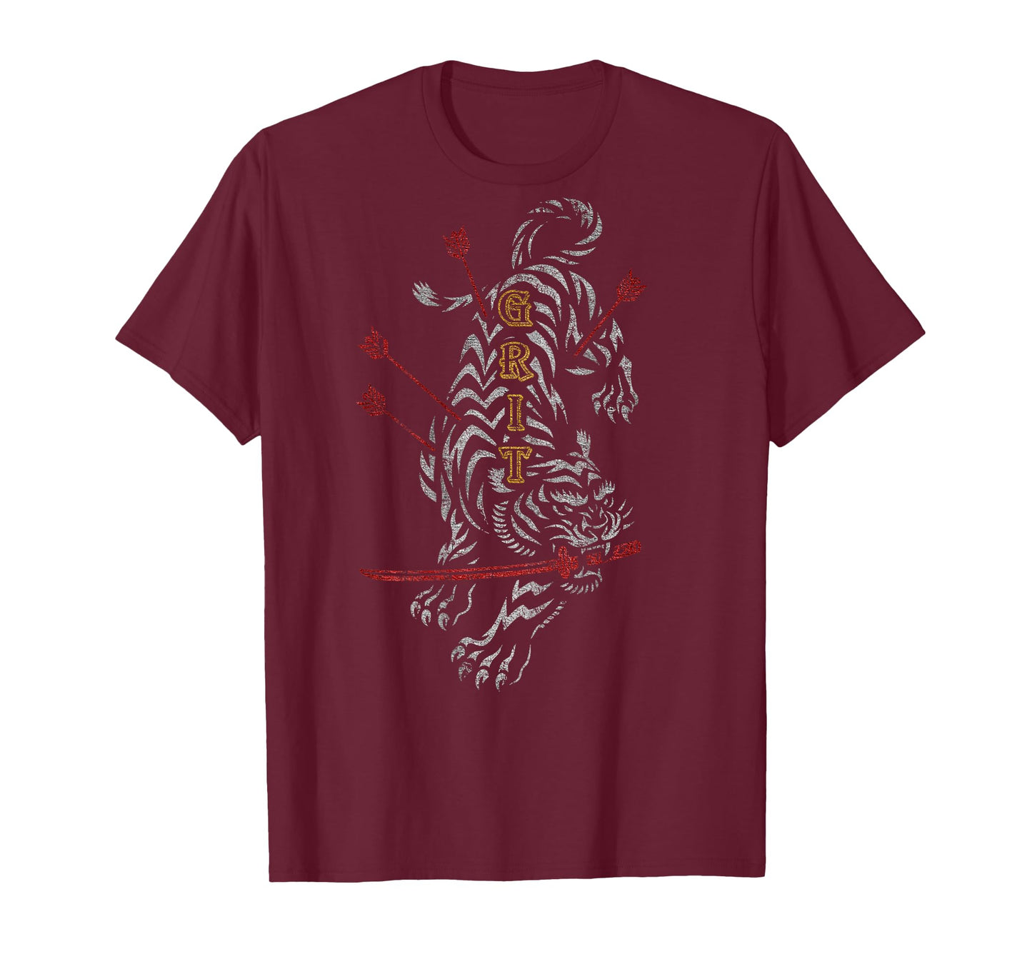 Hip Hop Y2K Vintage Retro Edgy Back Print Streetwear Tiger T-Shirt