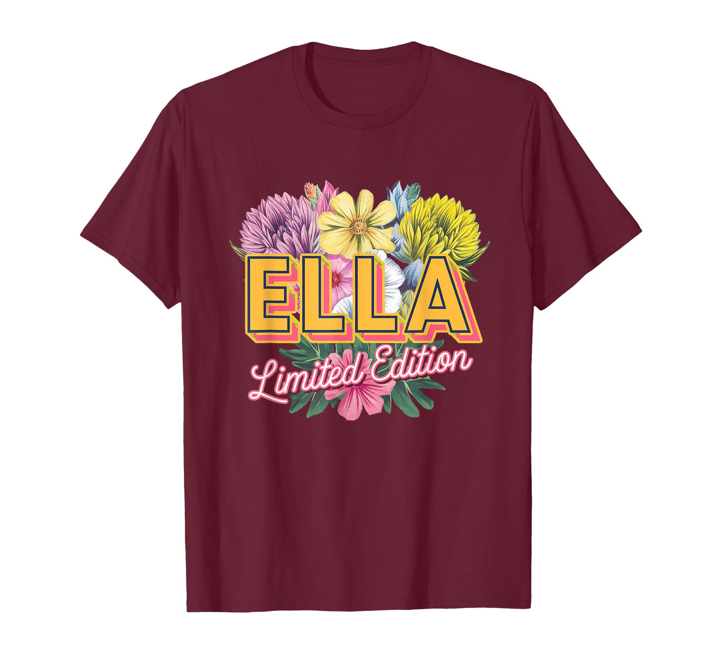 Ella Limited Edition Vintage Custom Name Wife Grandma T-Shirt