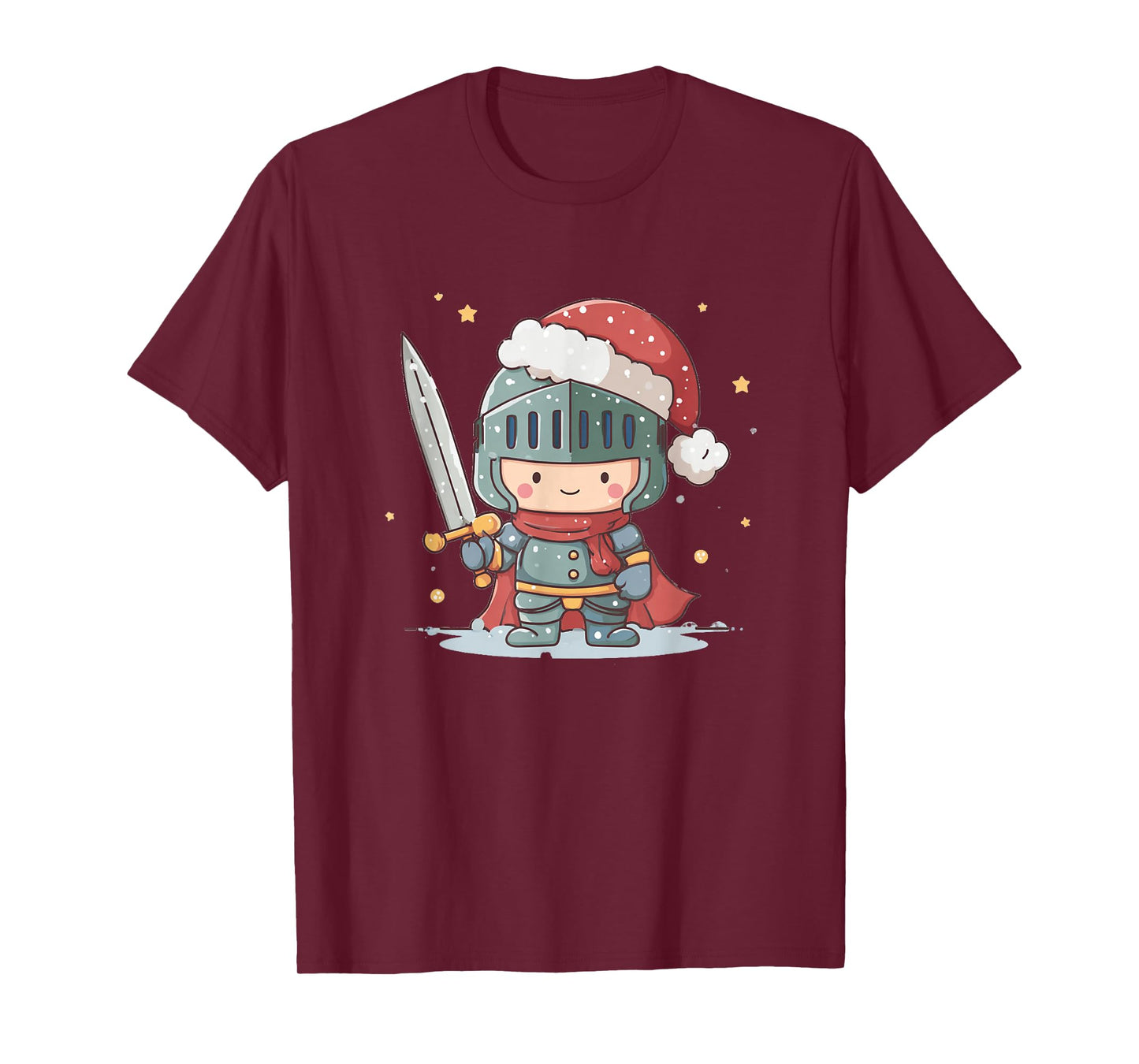 Awesome Knight with Santa Claus Hat for Christmas Armor T-Shirt