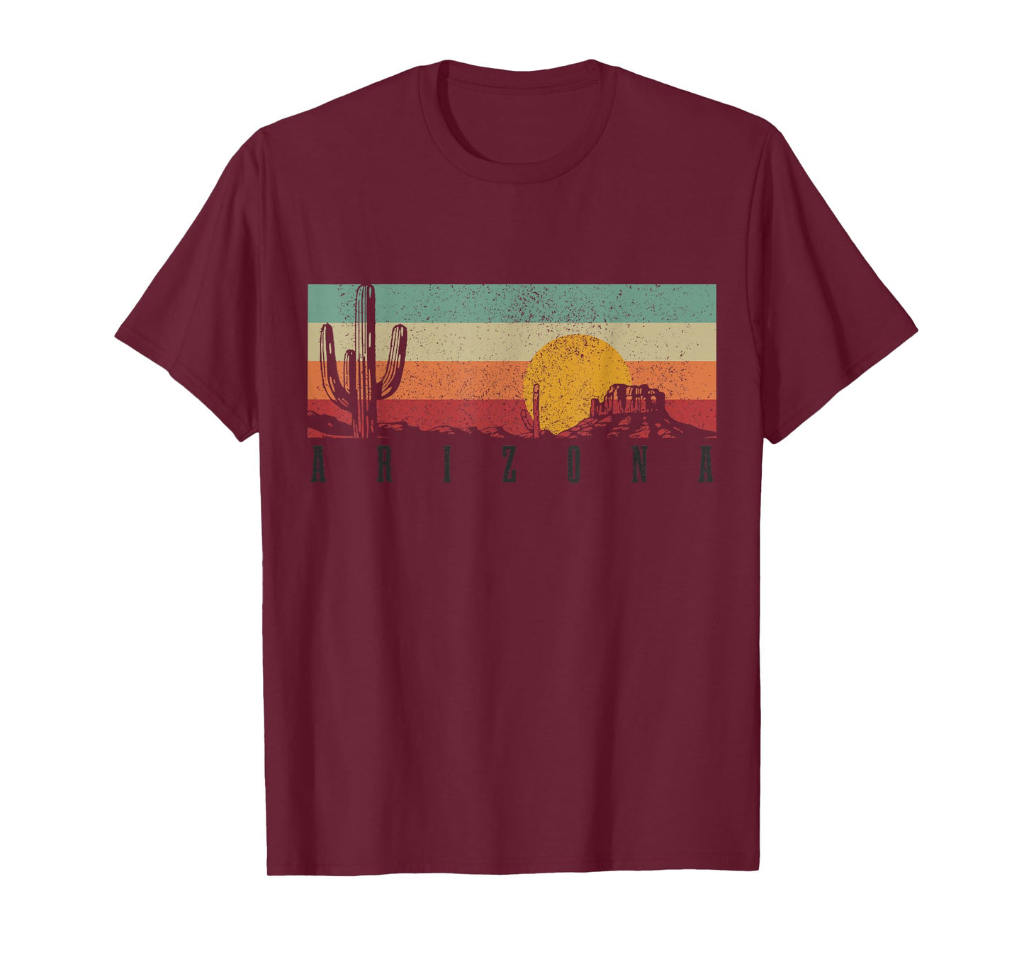 Arizona Vintage Cactus Desert Landscape Pride Souvenir T-Shirt