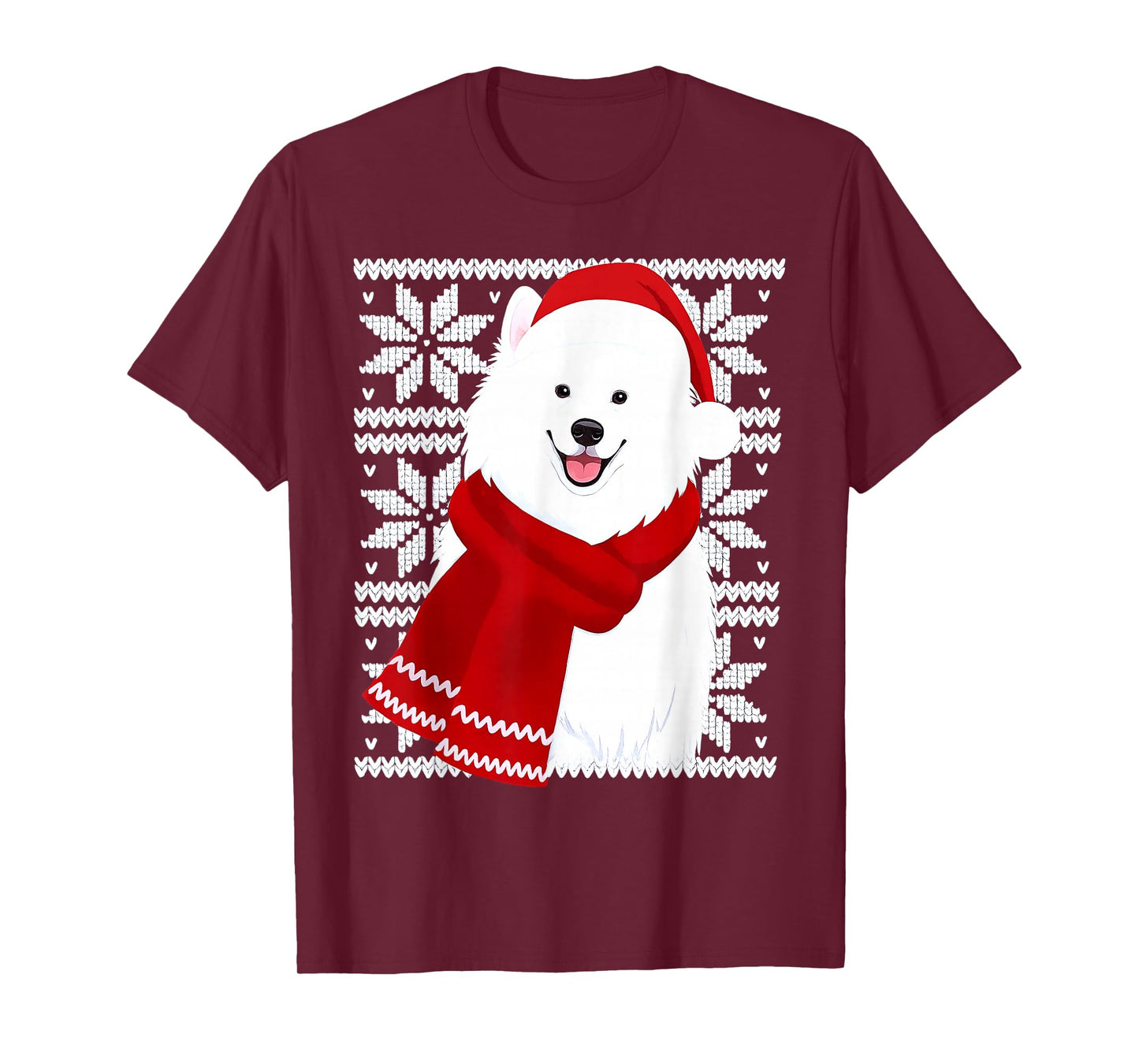 Samoyed Ugly Christmas Holiday Dog Lover T-Shirt
