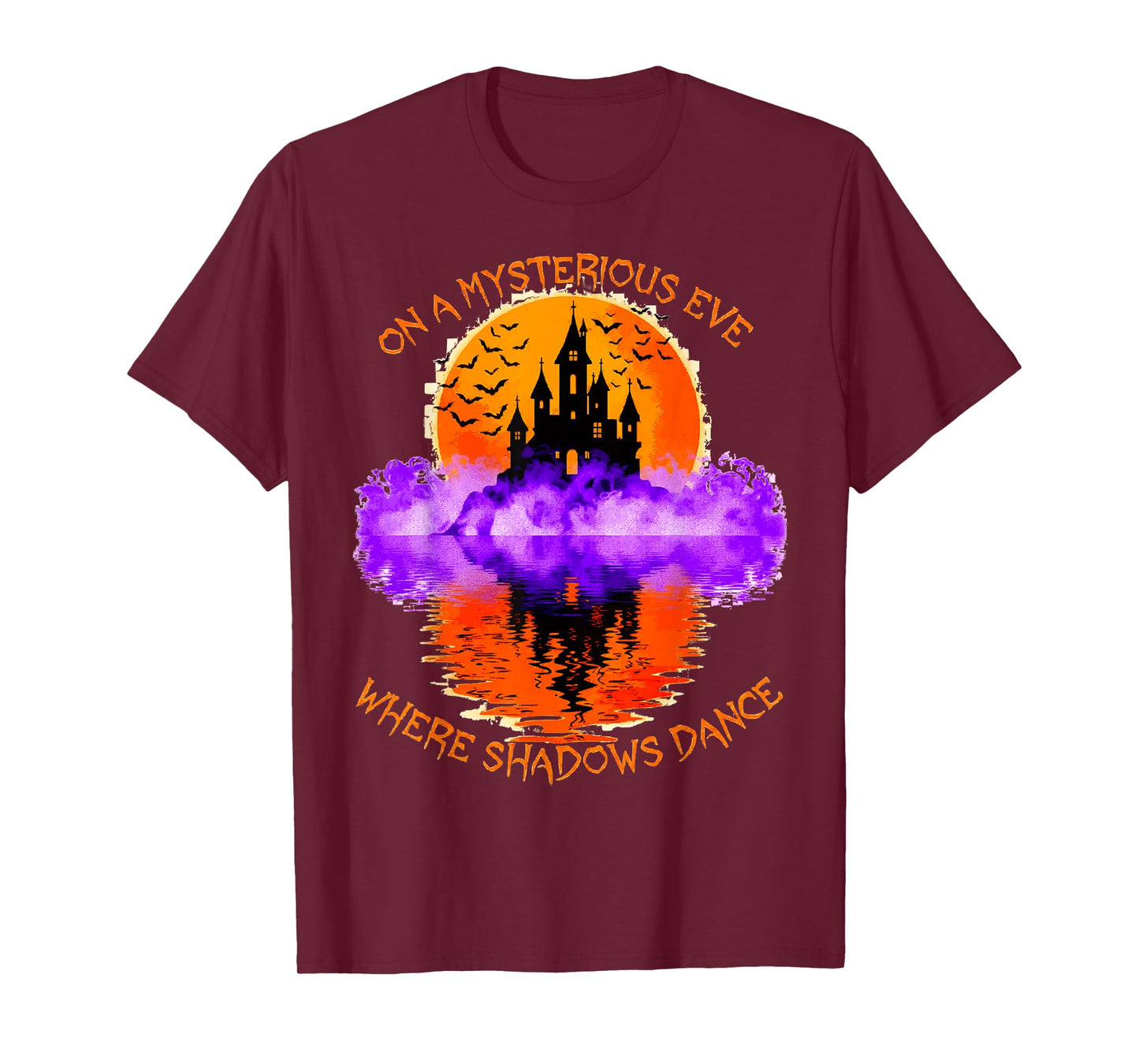 Haunted Castle Halloween Spooky Gothic Night T-Shirt