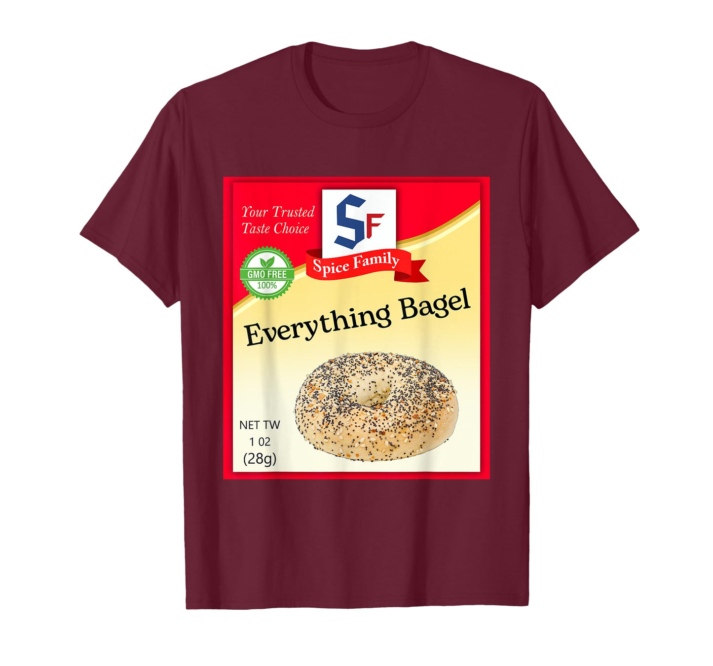 Everything Bagel Condiment Costume Holiday Spice Costumes T-Shirt