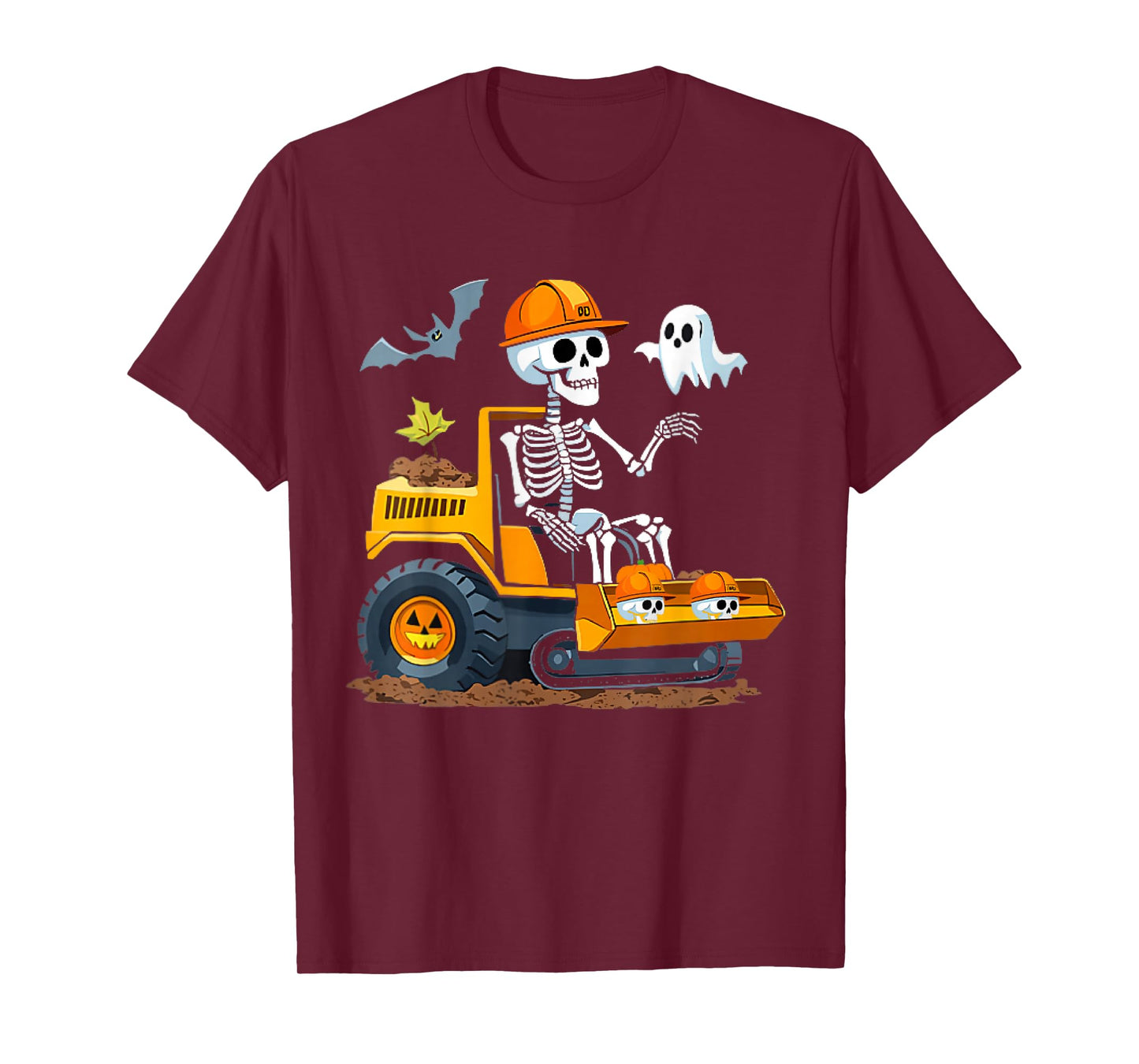 Spooky Construction Trucks Halloween Toddler Boys T-Shirt