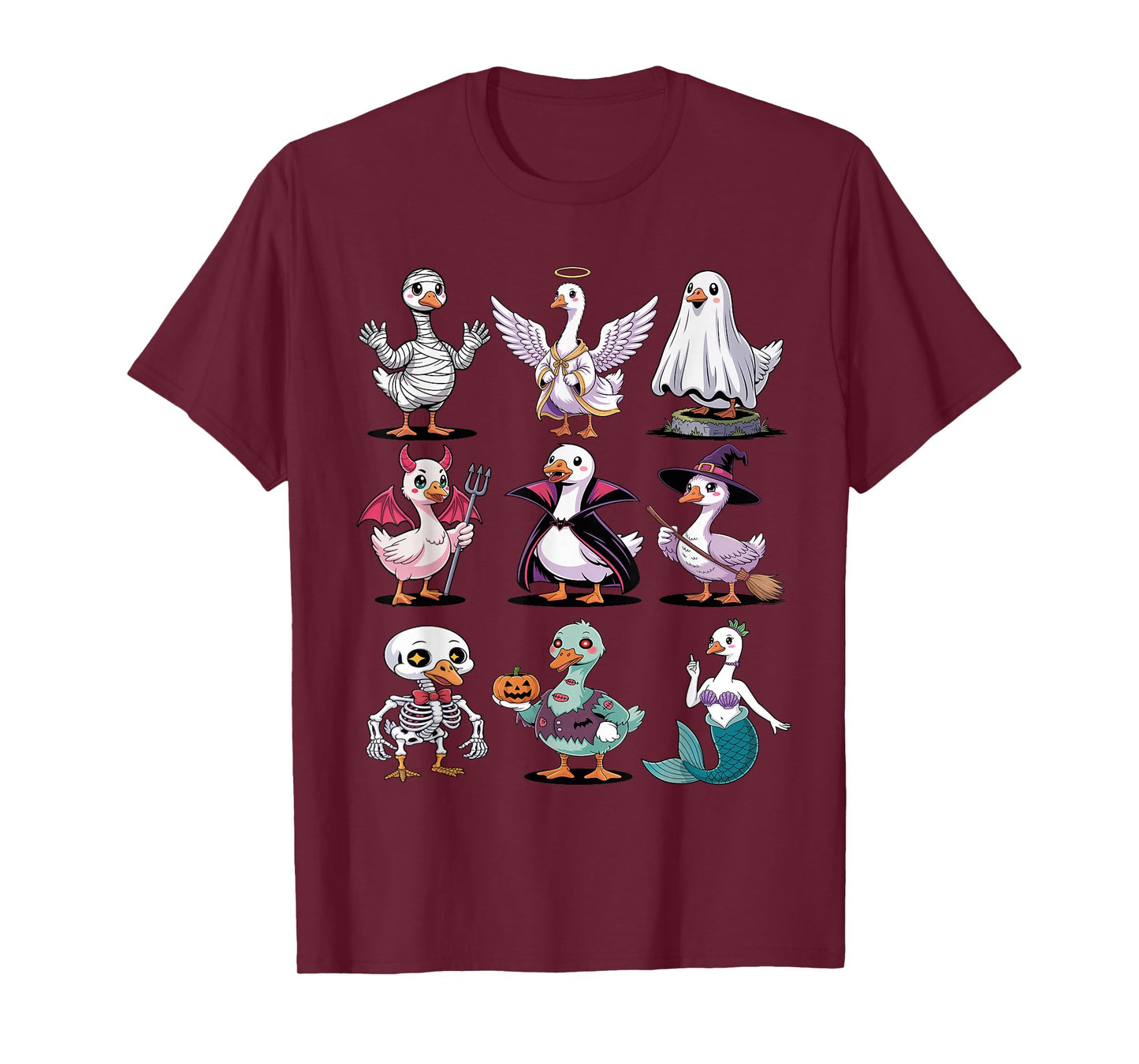 Halloween Goose Shirt - Funny Spooky Goose Costume Group T-Shirt