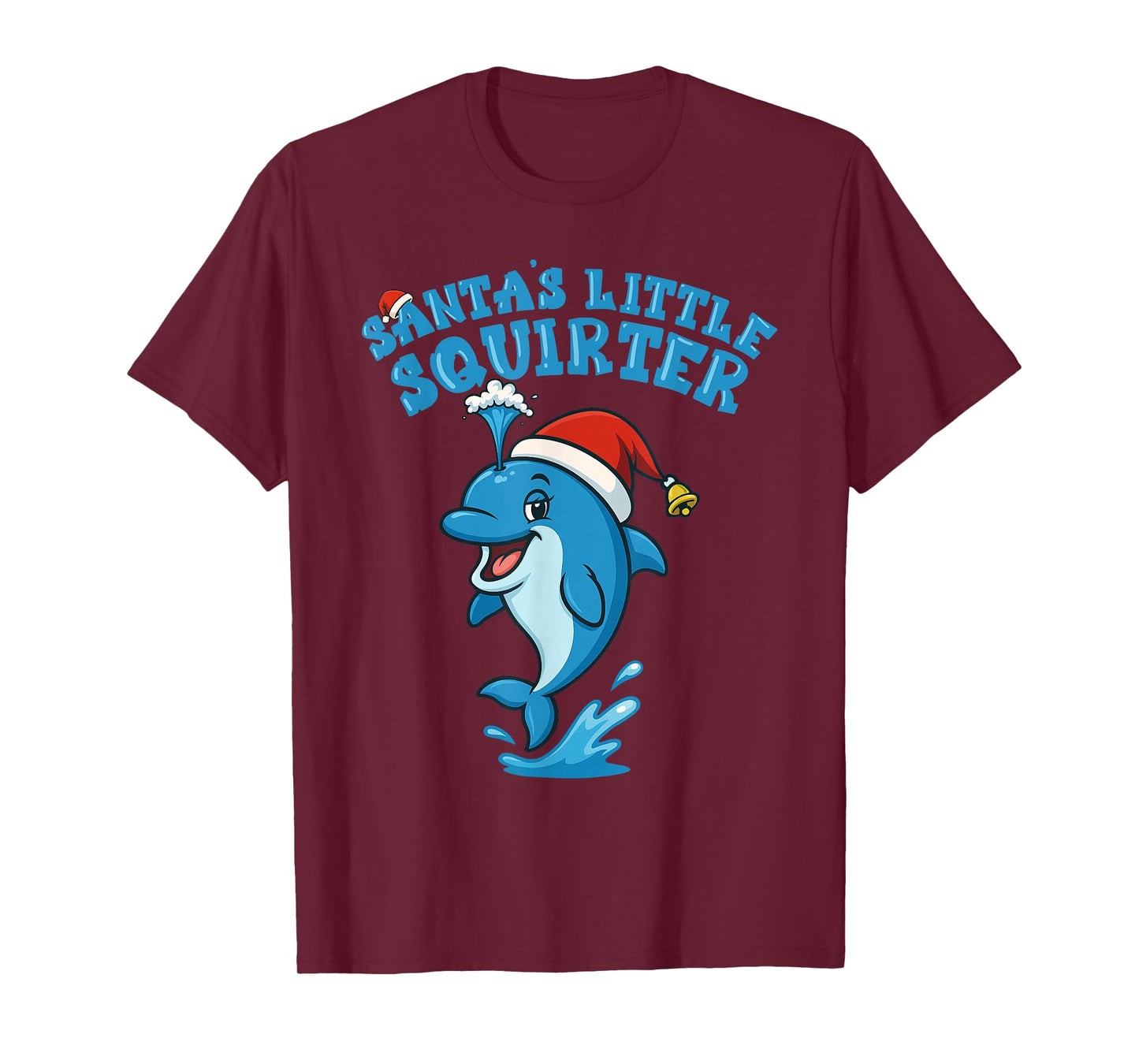 Inappropriate Funny Santa's Little Squirter Embarrassing T-Shirt