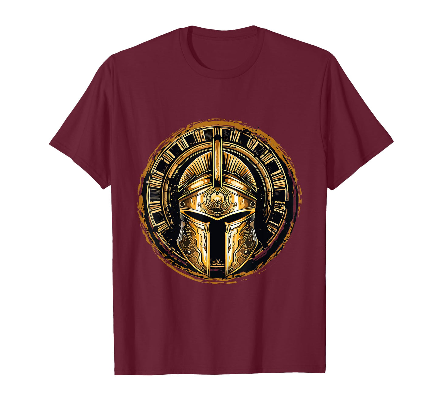 Golden Spartan Helmet | Gladiator Gym Spartans Warrior T-Shirt