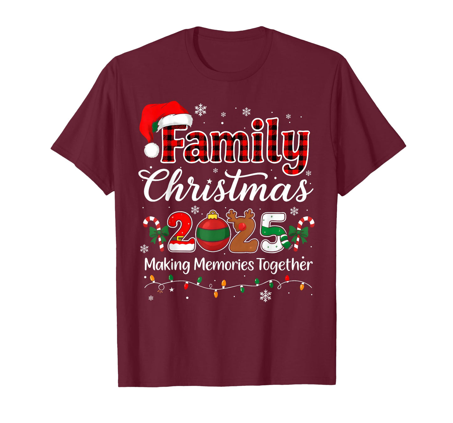 Family Christmas 2025 Matching Outfit Xmas Squad Santa T-Shirt