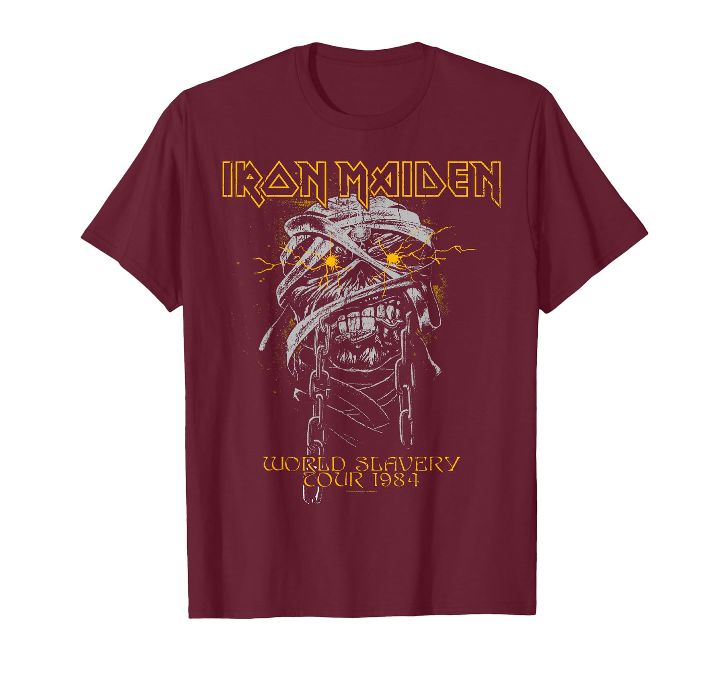 Iron Maiden - Powerslave Head Mummy Brown T-Shirt