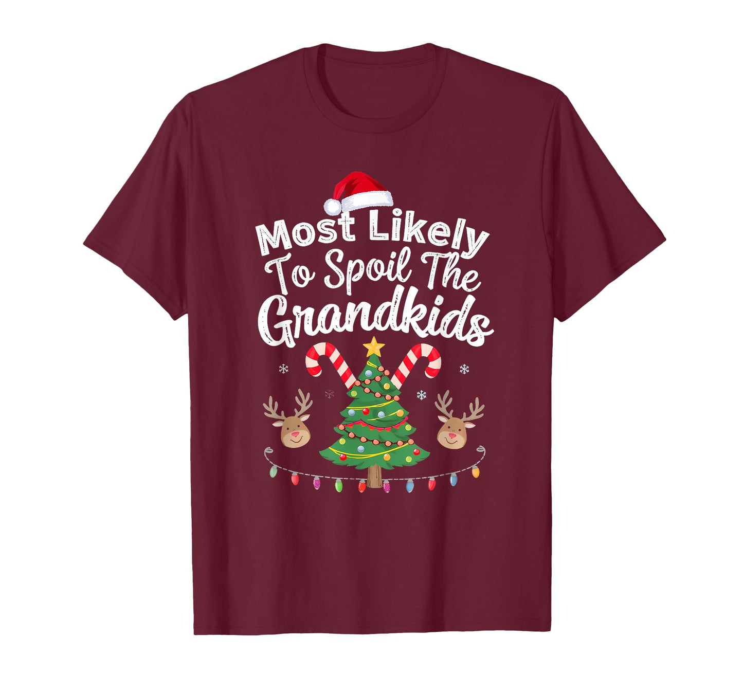 Humoir Most Likely to Spoil The Grandkids Christmas Party T-Shirt