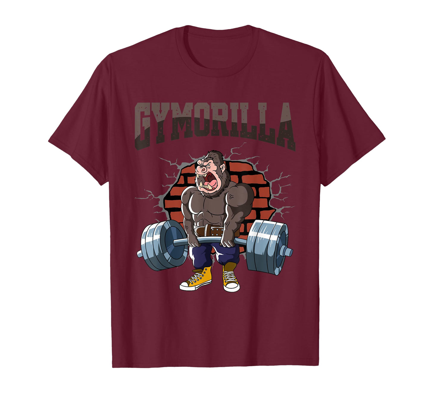 Fitness Gorilla GYMORILLA Deadlift Workout Training Gym T-Shirt