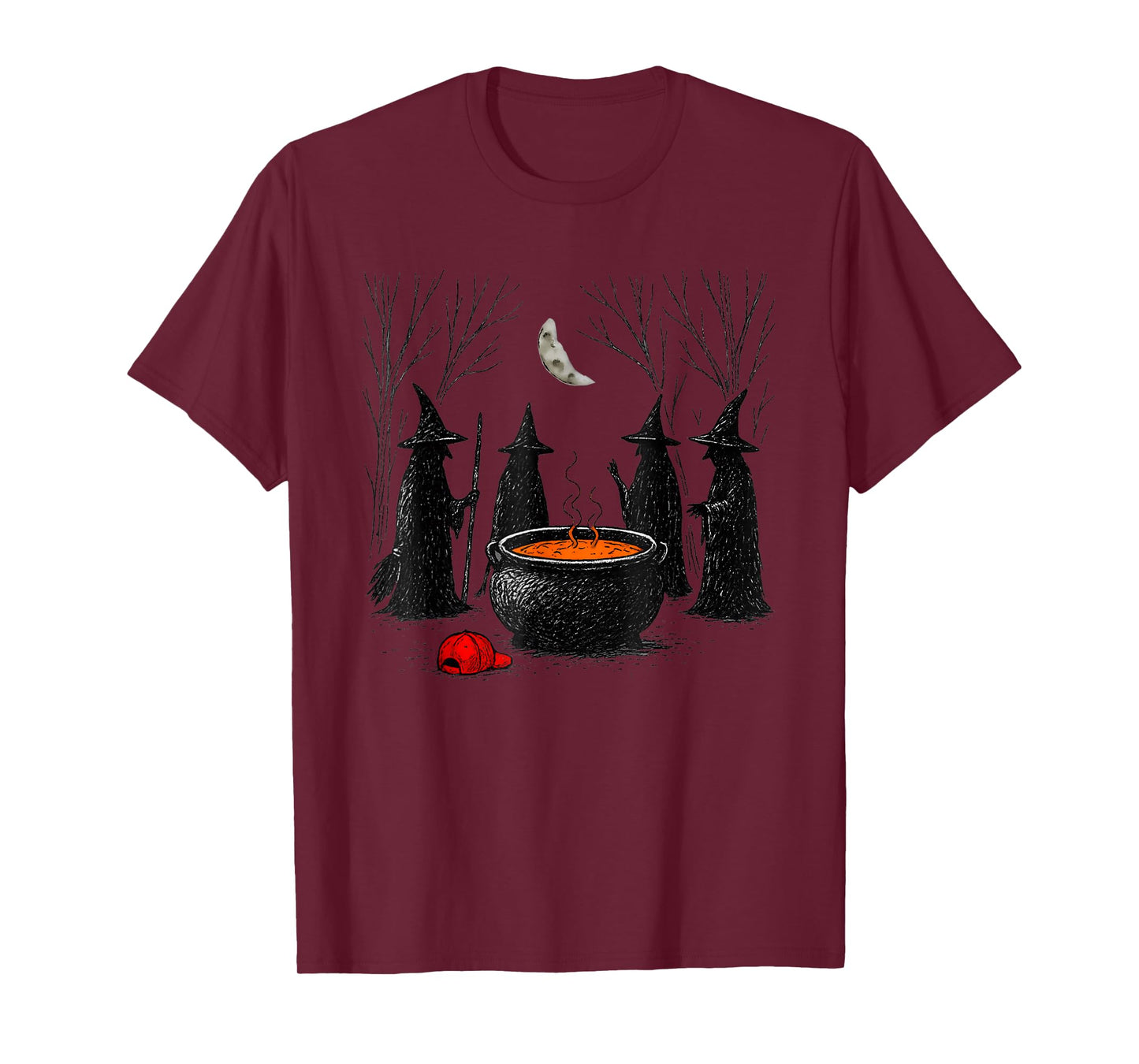 Spooky Witch Halloween Anti Trump Feminist Women Rights T-Shirt