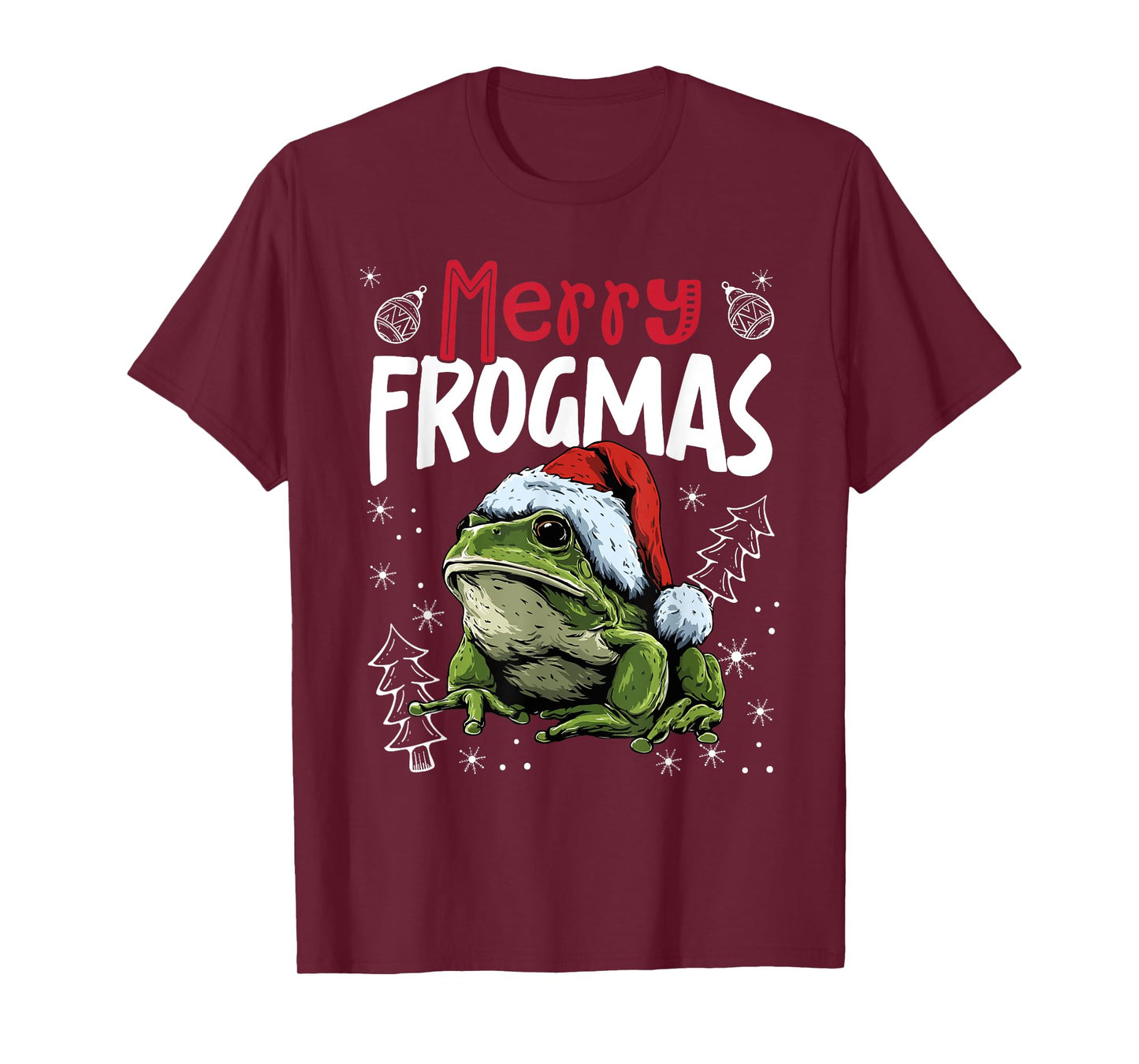 Merry Frogmas Funny Christmas Frog T-Shirt