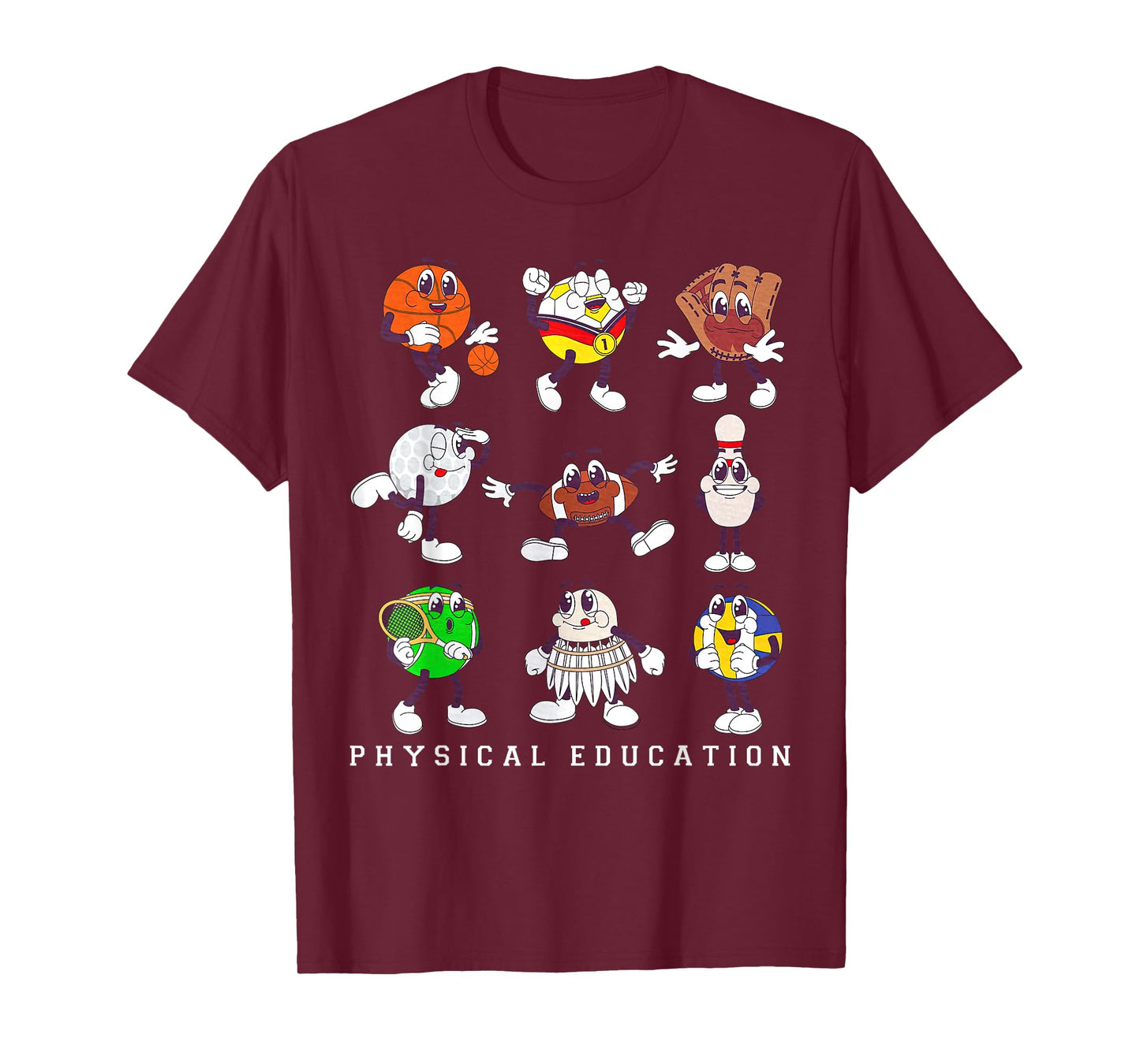 Retro Physical Education PE Teacher Sports Specials Teacher T-Shirt