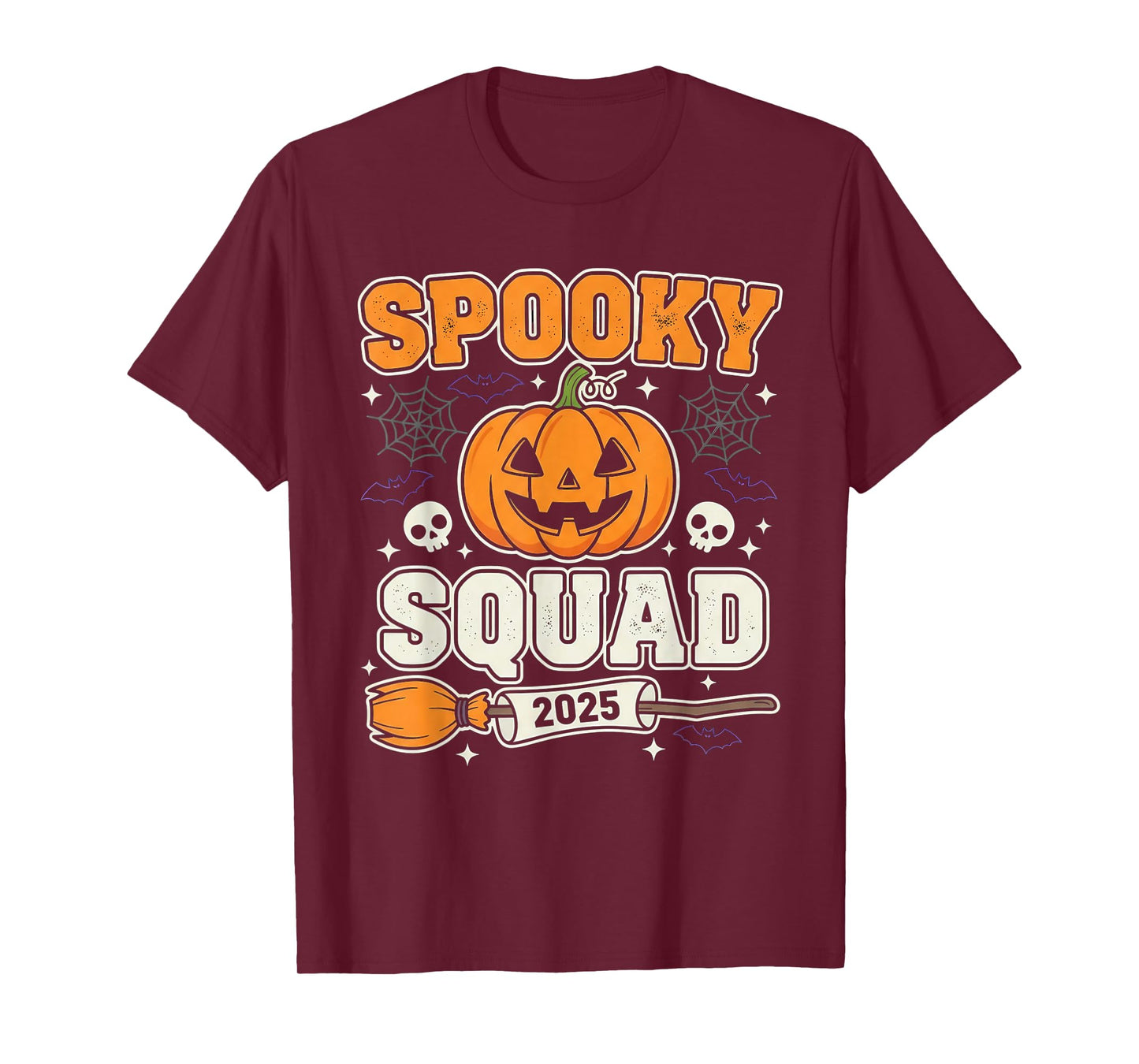 Spooky Squad 2025 Funny Family Matching Halloween Costume T-Shirt