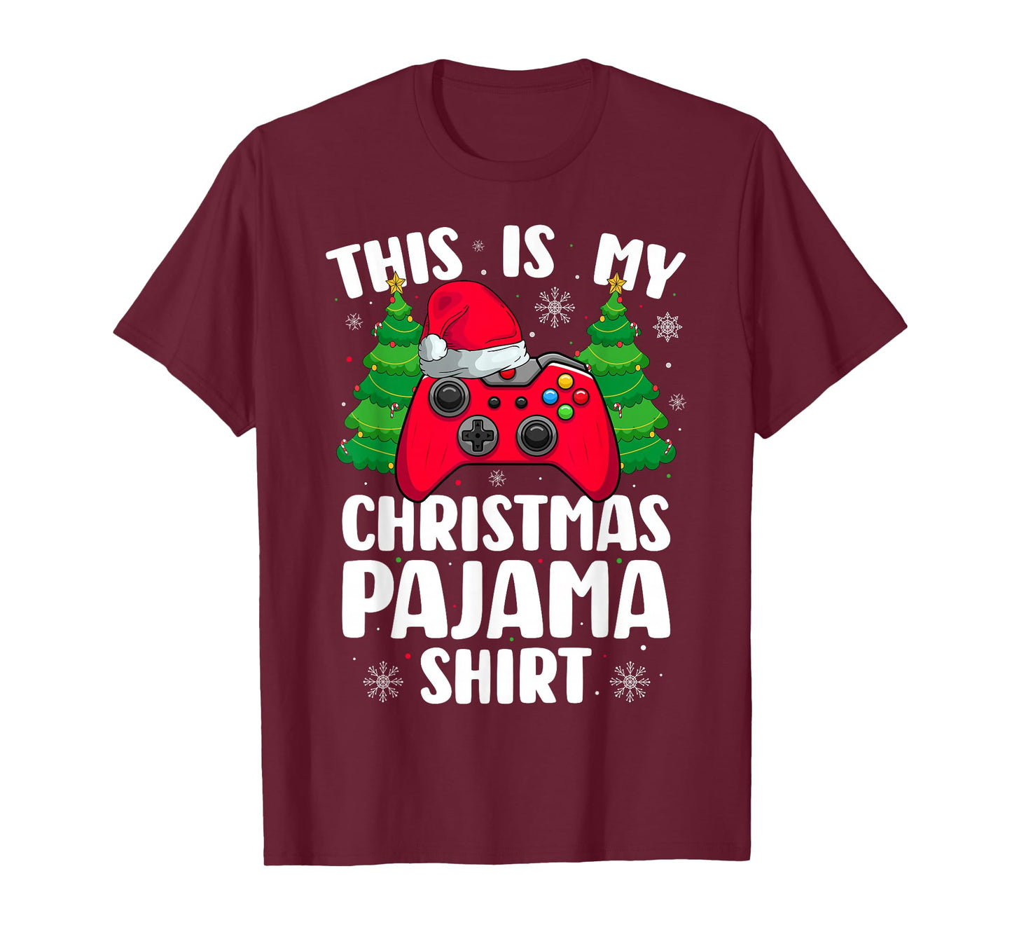 Video Game Gamer Gaming This is My Christmas Pajamas T-Shirt