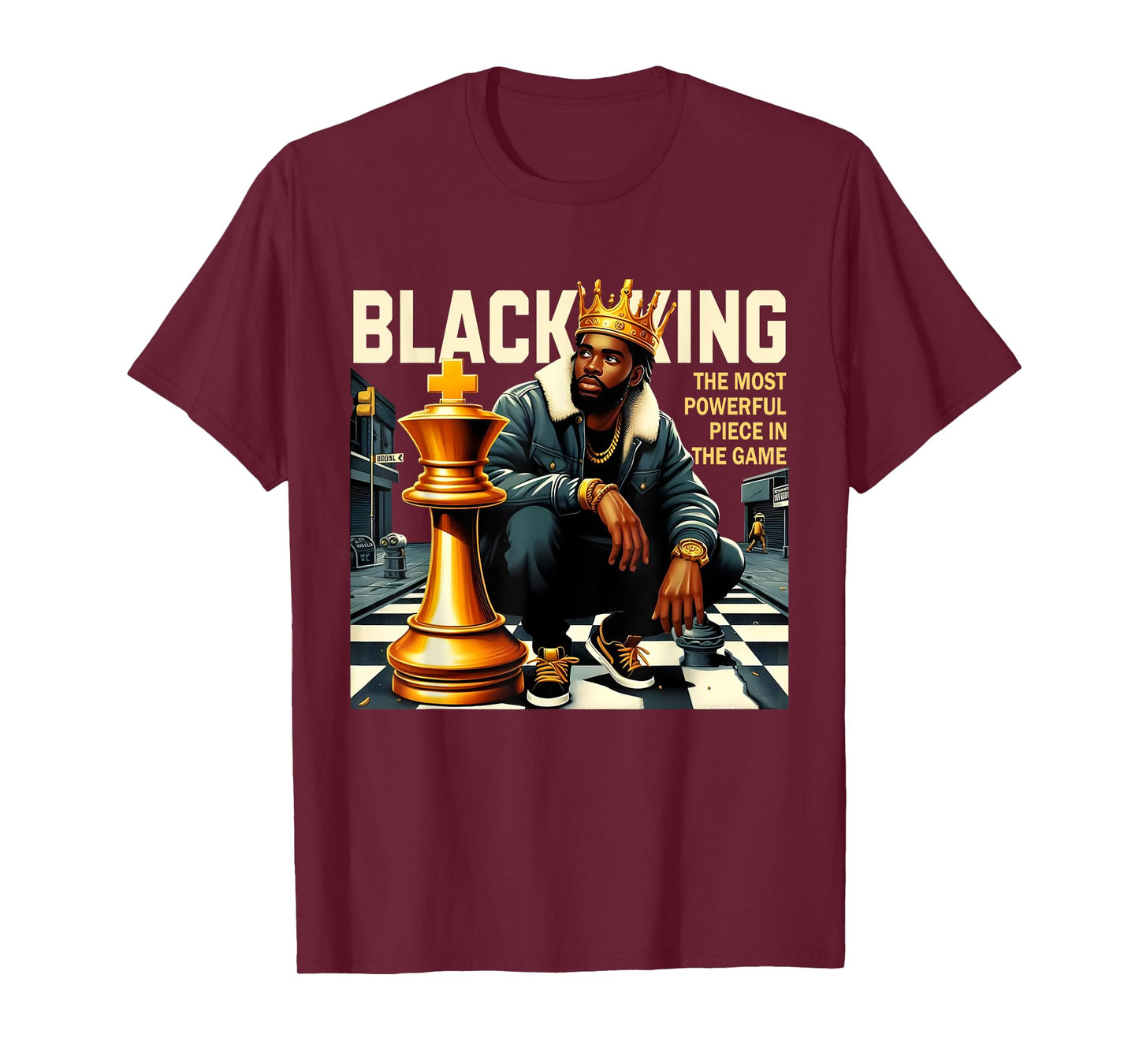 Black King The Most Powerful Piece In The Game Costume T-Shirt