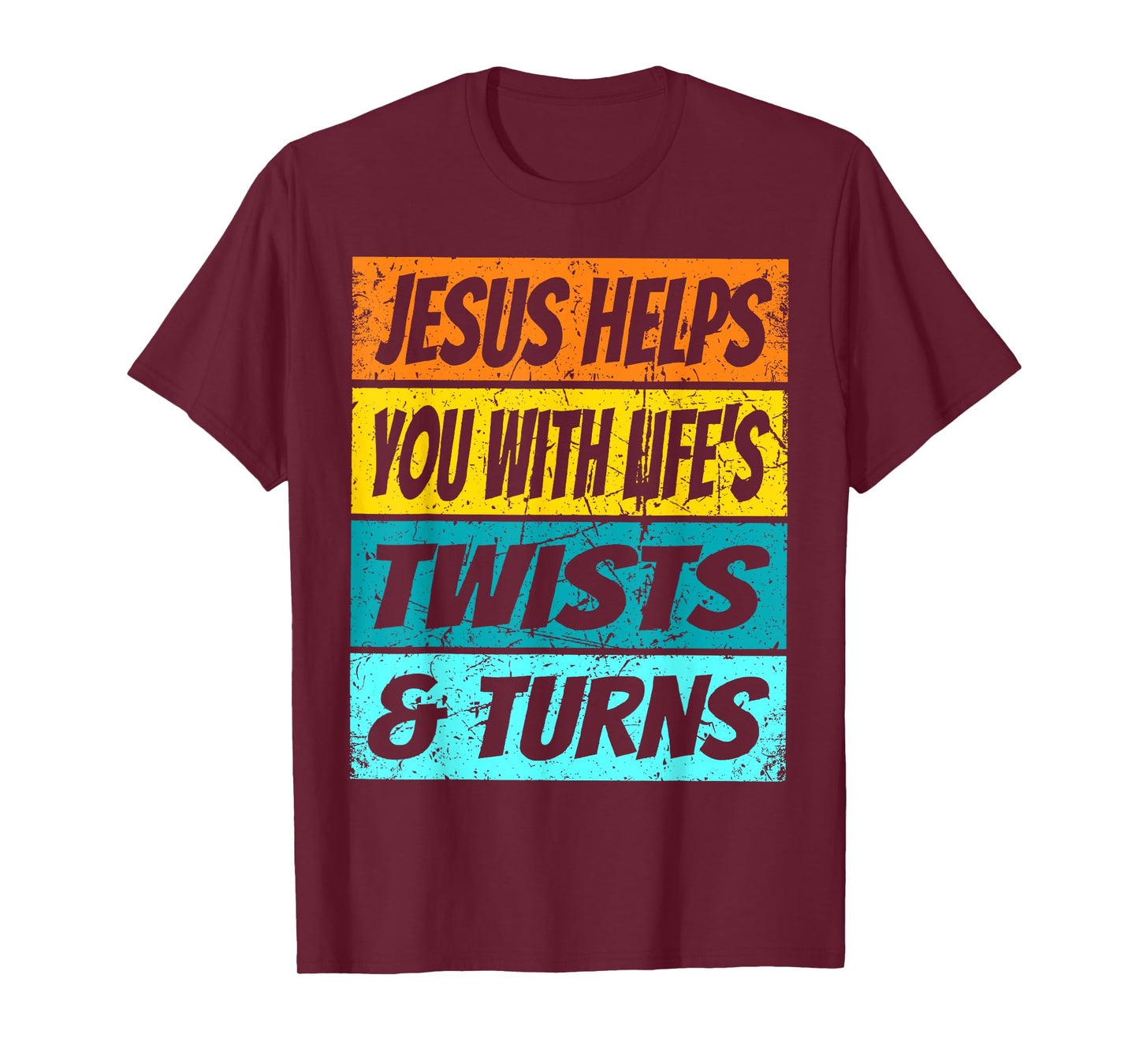 Retro Jesus Helps You With Life's Twists And Turns VBS 2023 T-Shirt