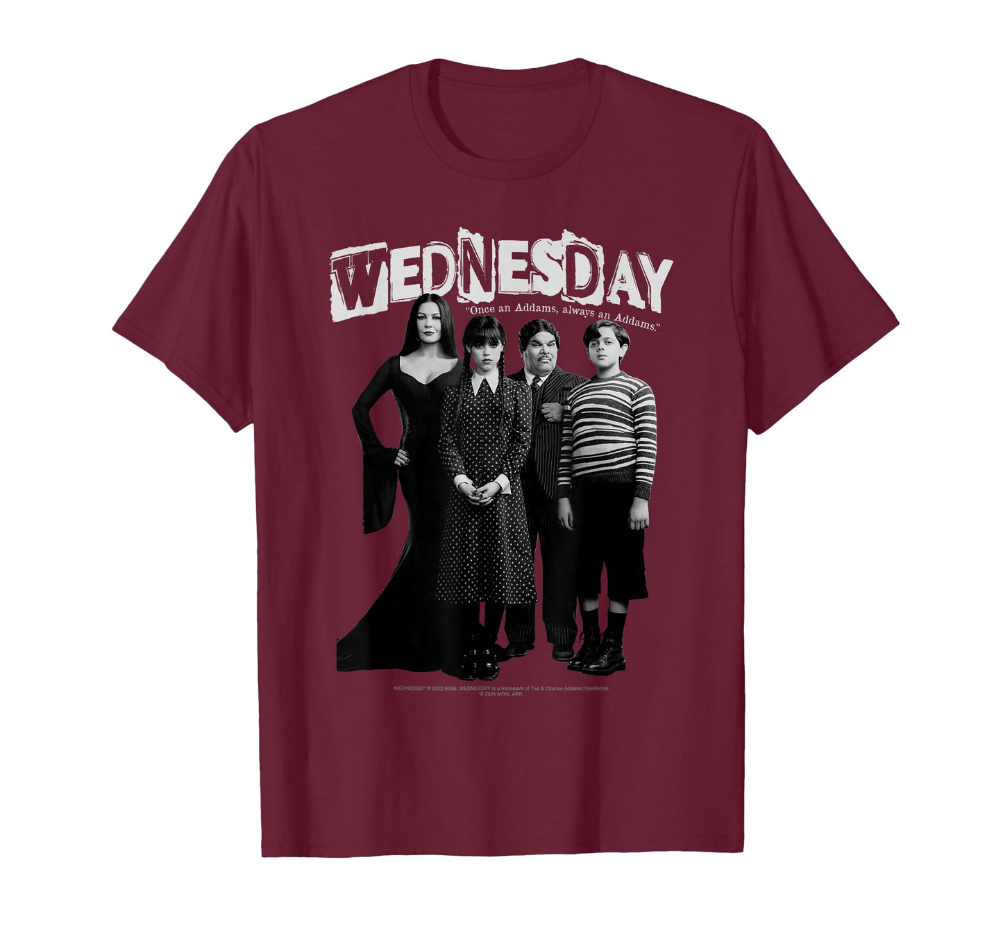 Wednesday Once An Addams Always An Addams Family Shot T-Shirt
