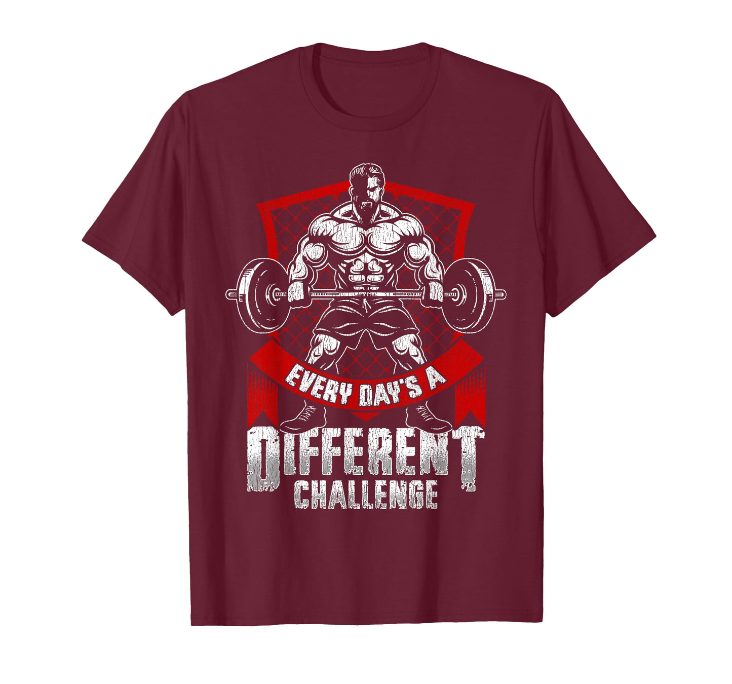 Weightlifting Gym Workout Every Day’s a Different Challenge T-Shirt