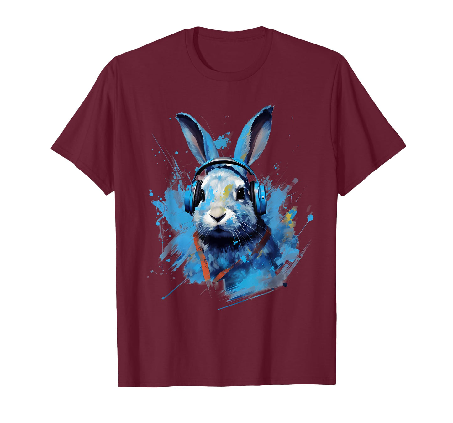 Rave EDM Lionhead Rabbit Headphone T-Shirt