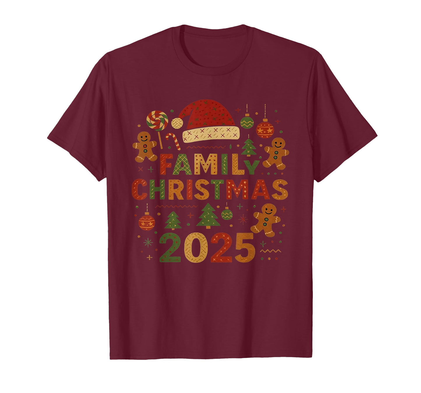 Family Christmas 2025 Matching Holiday Xmas Men Women Kids T-Shirt