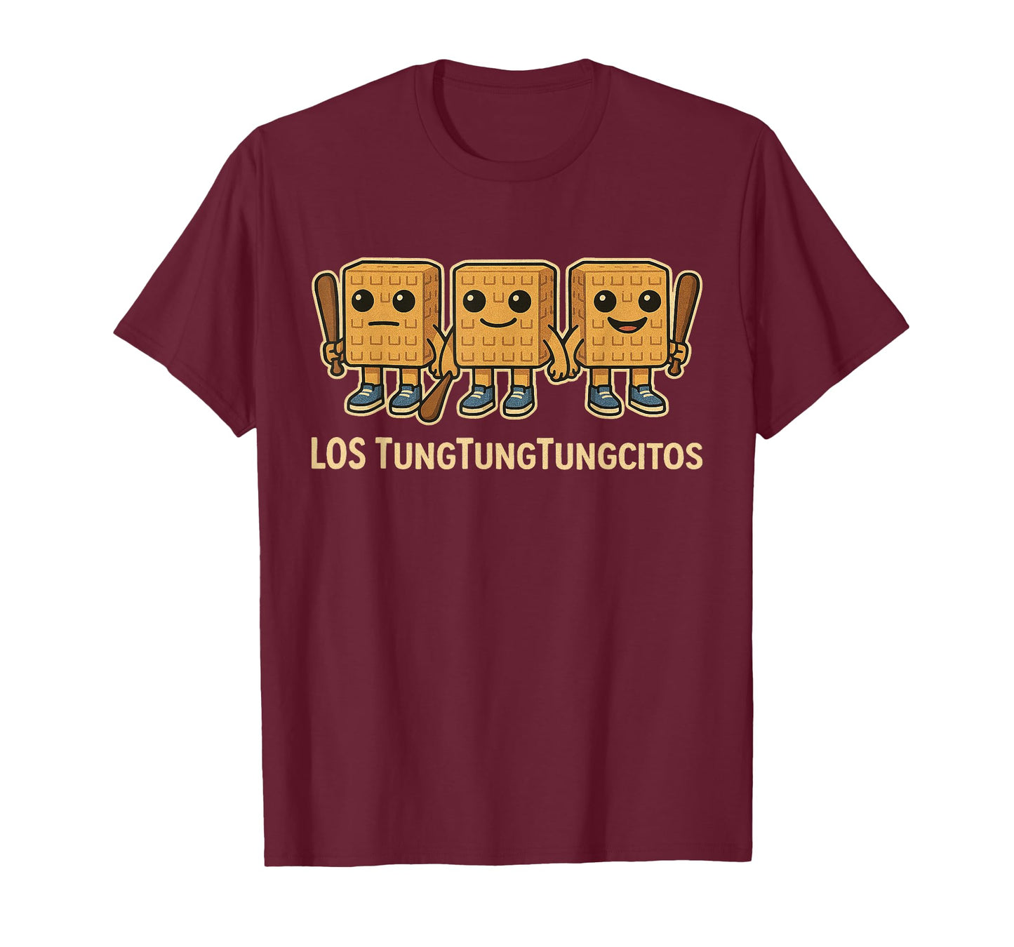 Los TungTungTungcitos Italian Brainrot Tung Sahur Kids Meme T-Shirt
