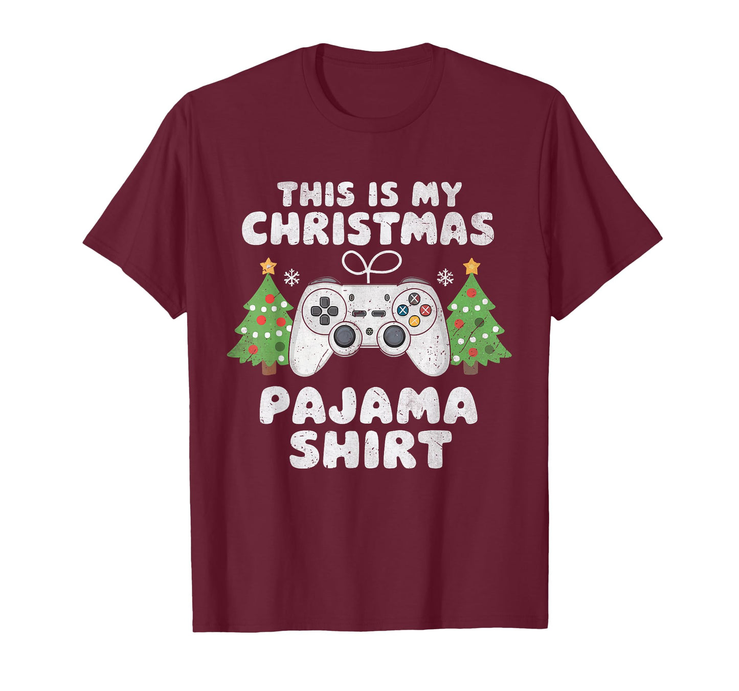 This Is My Christmas Pajama Shirt Video Game Boys Teen Gamer T-Shirt