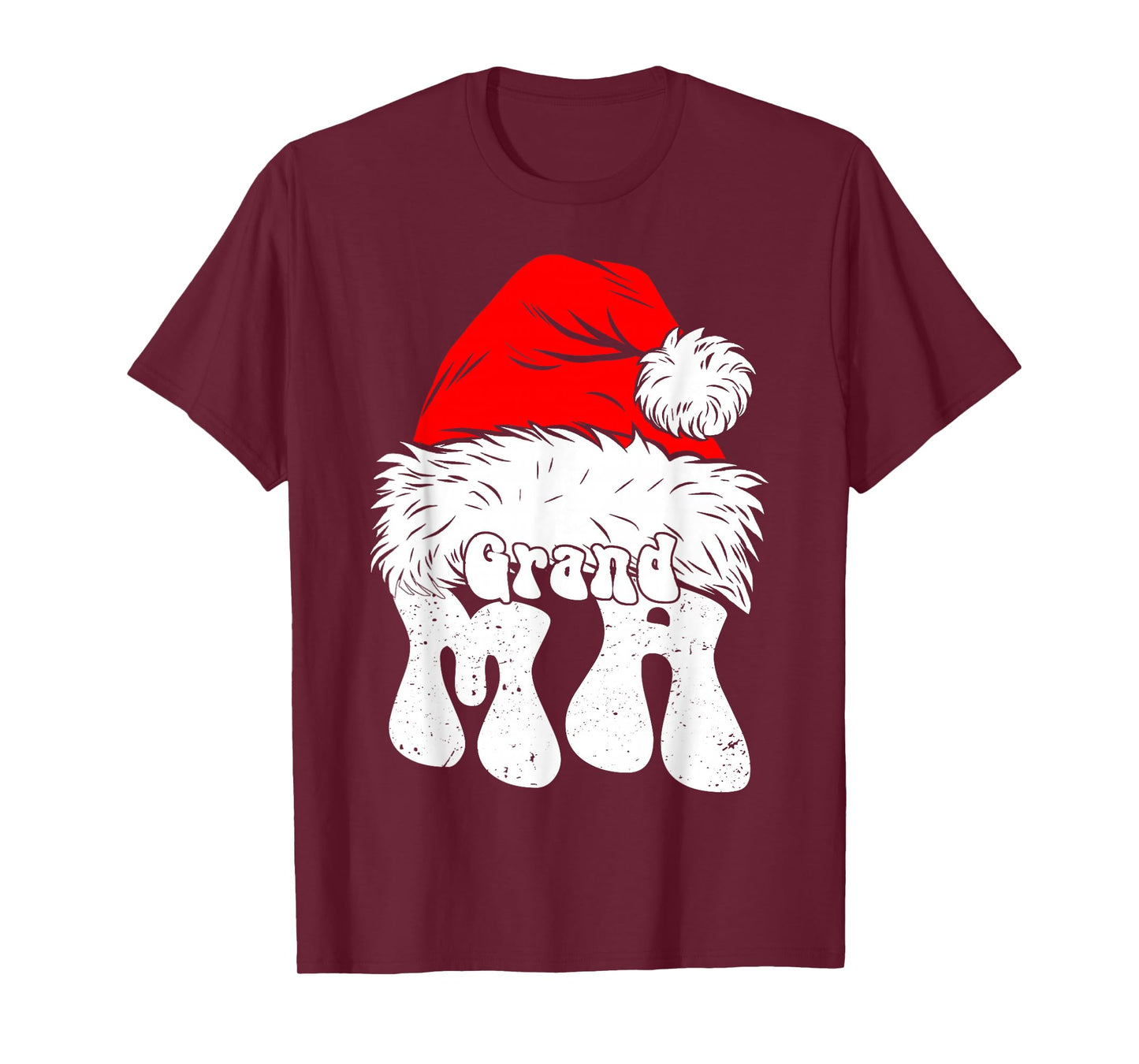 Grandma Santa Christmas Family Matching Pajamas Xmas Mother T-Shirt