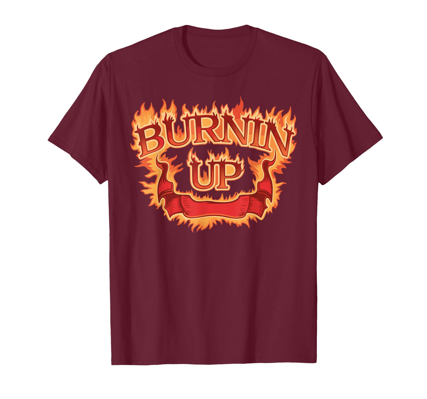 Burnin Up Flames Vintage T-Shirt