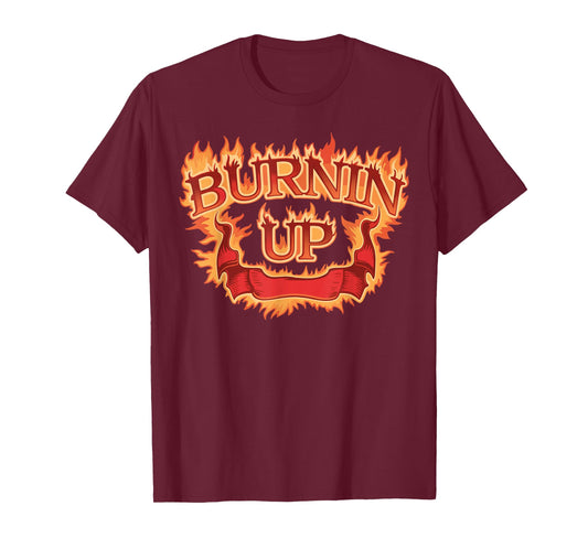 Burnin Up Flames Vintage T-Shirt