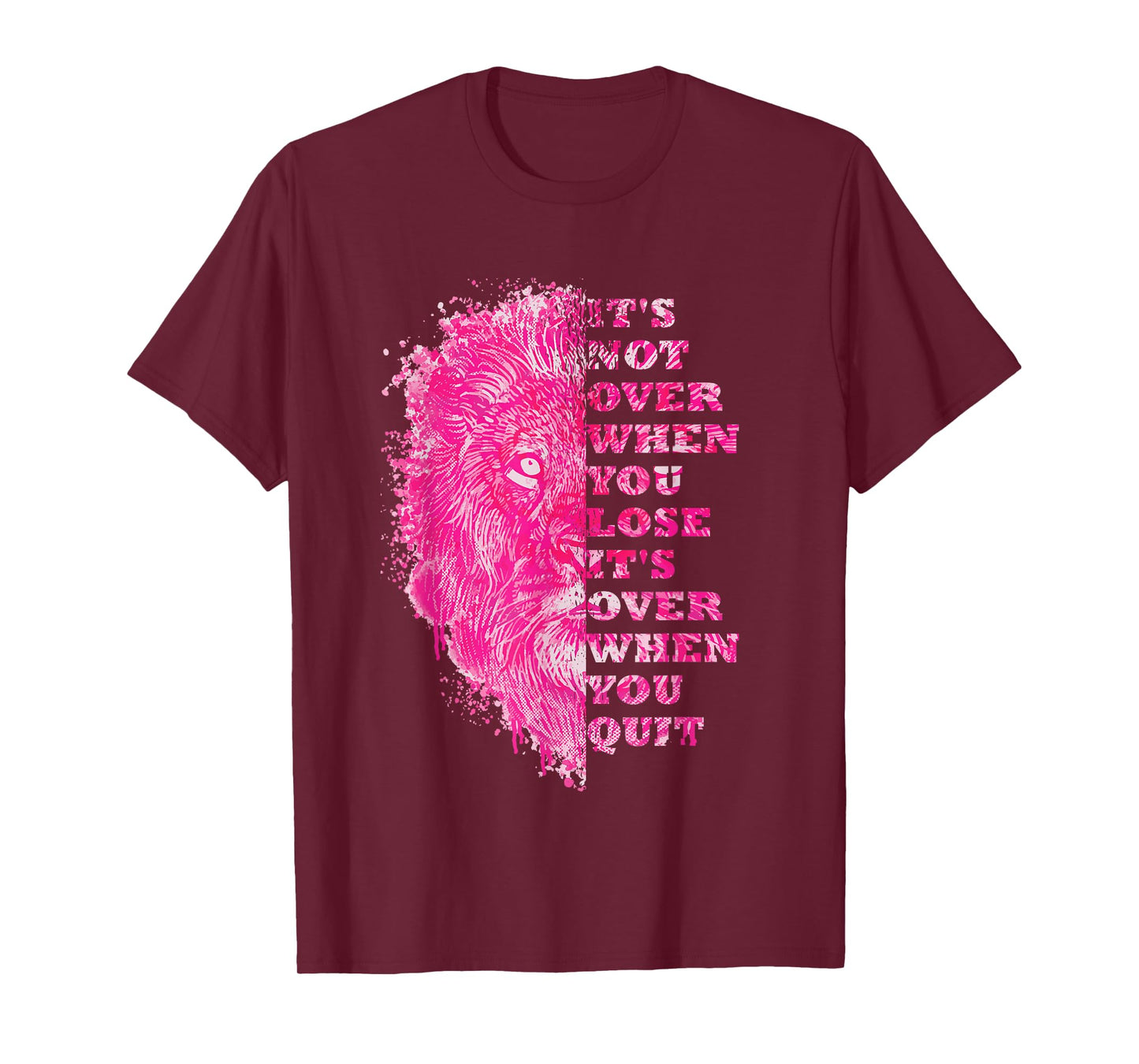 Lion Gym Quote Positive Message Motivation Training Saying T-Shirt