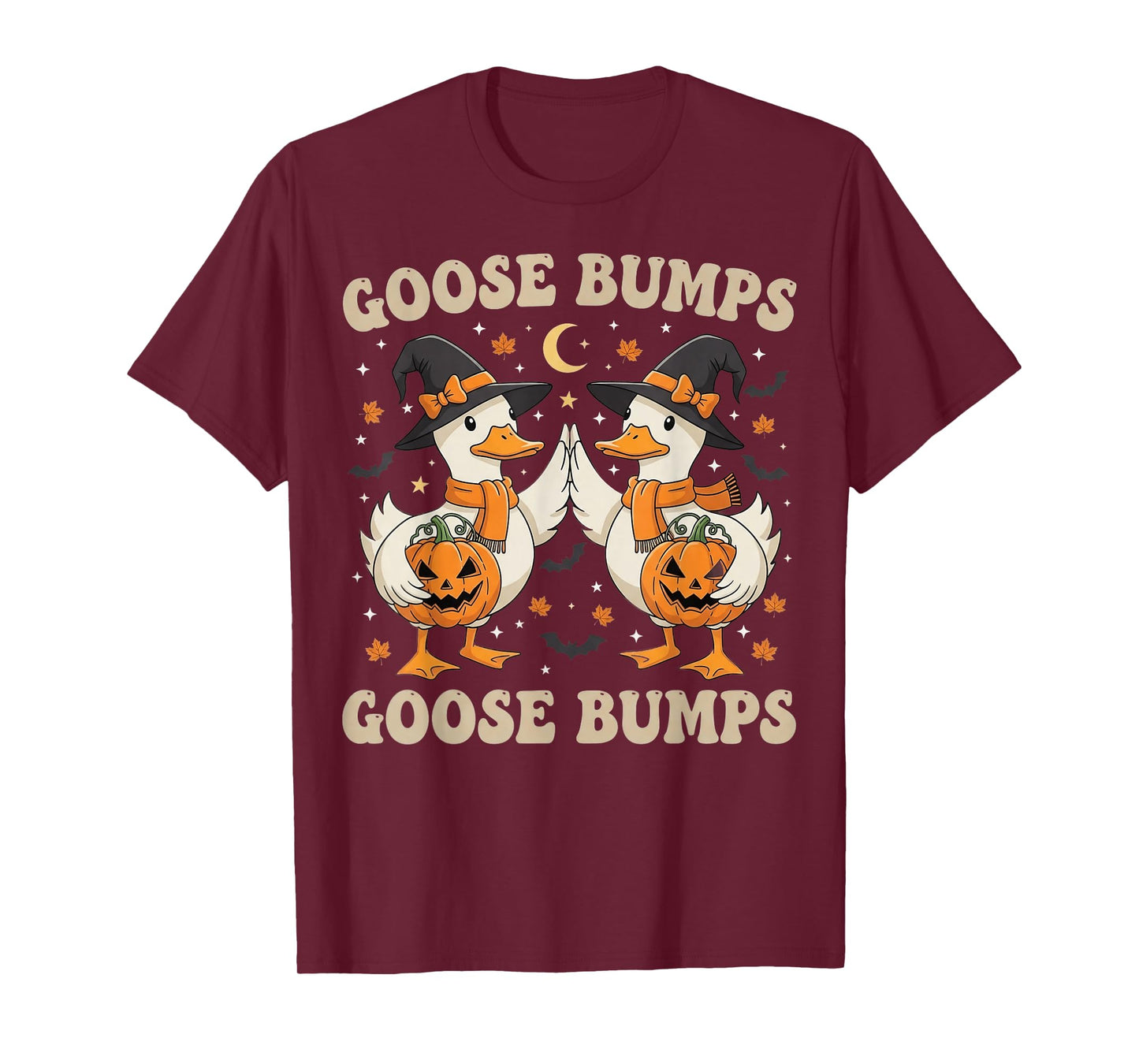 Goose Bumps Funny Halloween Geese Fist Bump T-Shirt