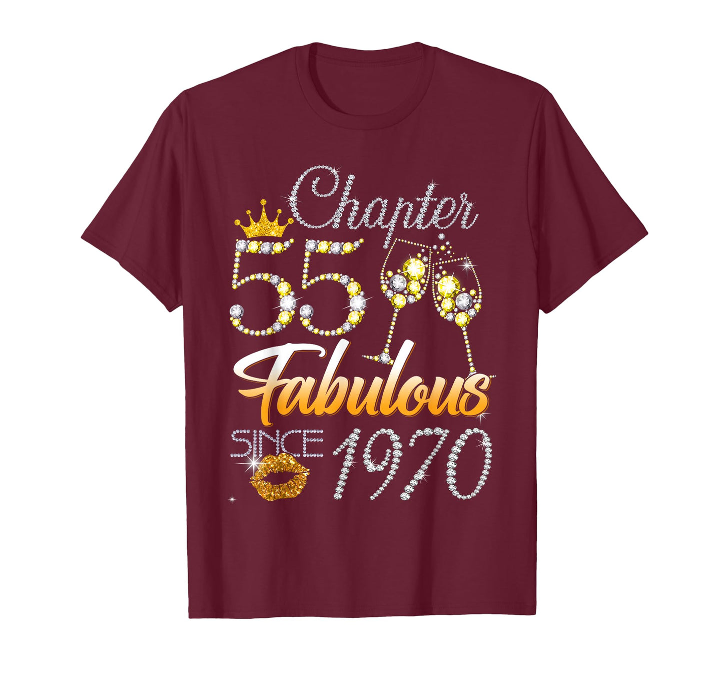 Chapter 55 Fabulous Since 1970 55th Leopard Birthday Queen T-Shirt
