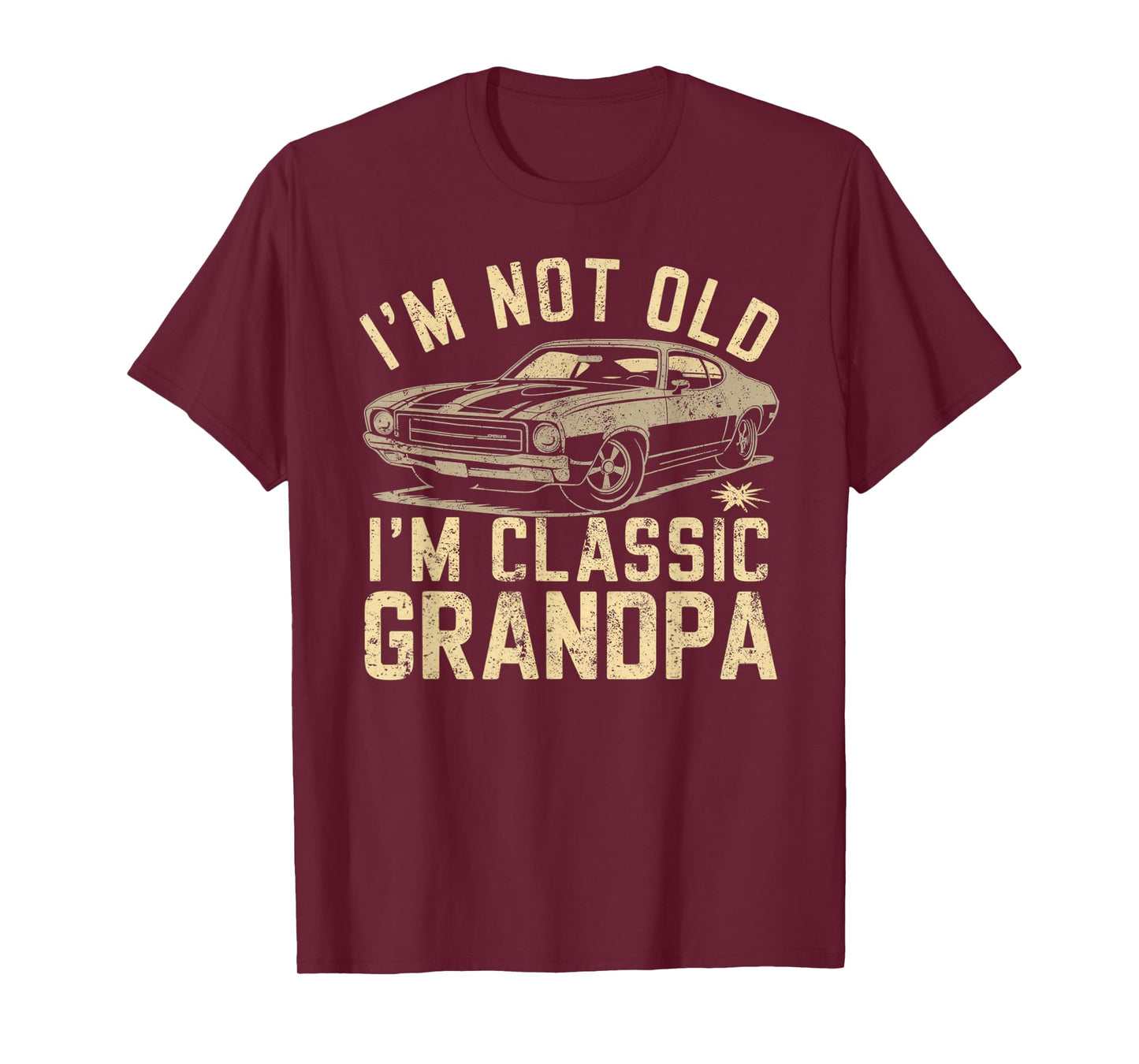 Funny Grandpa Classic Car Graphic - Gift for Grandpa T-Shirt