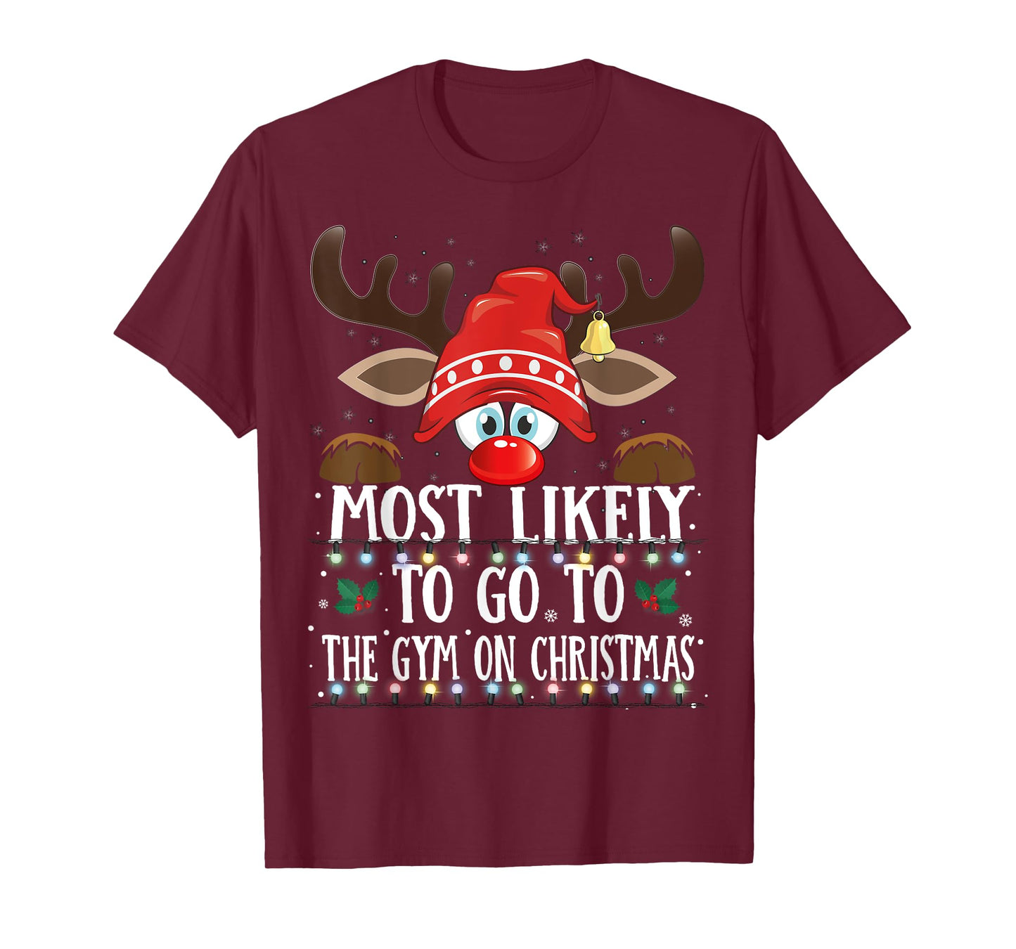 Christmas Matching Most Likely To Go To The Gym PJS T-Shirt