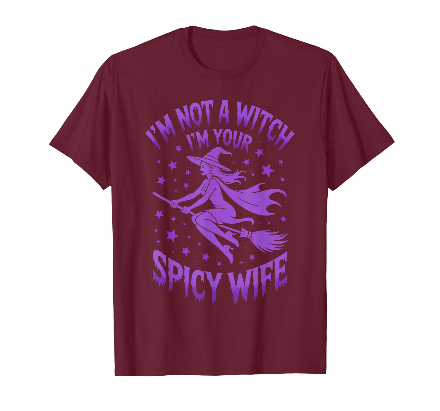 I'm not a Witch Halloween Couple Women T-Shirt