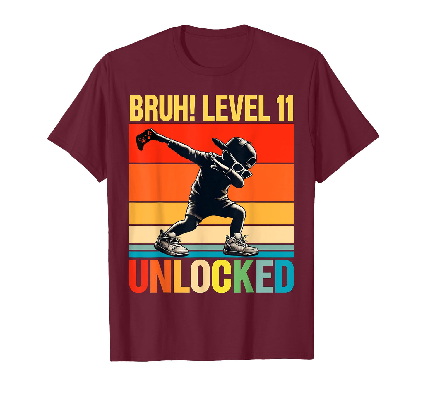 11 Year Old Birthday Dabbing Boy Bruh 11th level unlocked T-Shirt