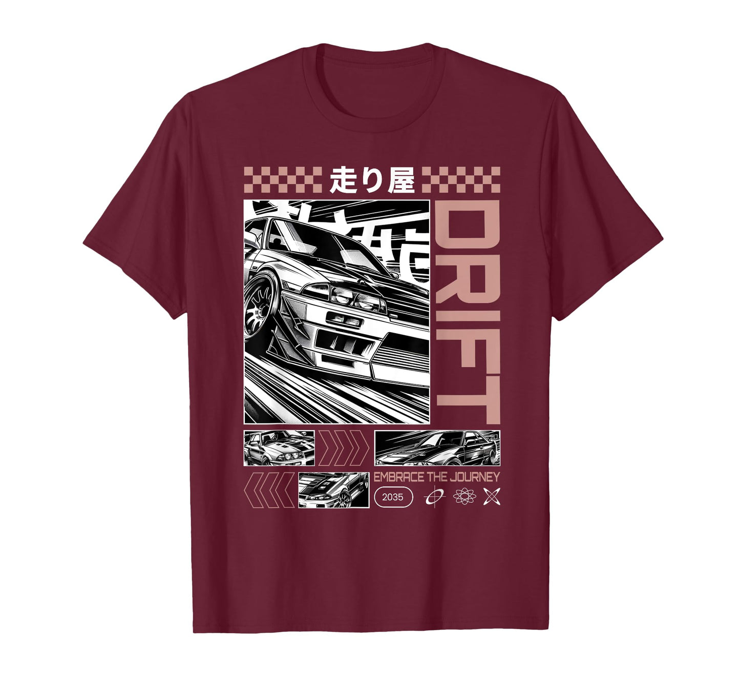Cool Retro Vintage Japanese JDM Tokyo Japan Drift Race Car T-Shirt