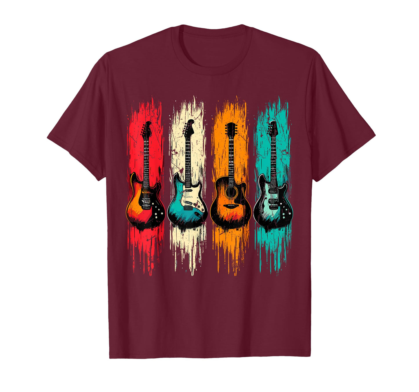 Vintage Guitar Music Band Guitarist T-Shirt