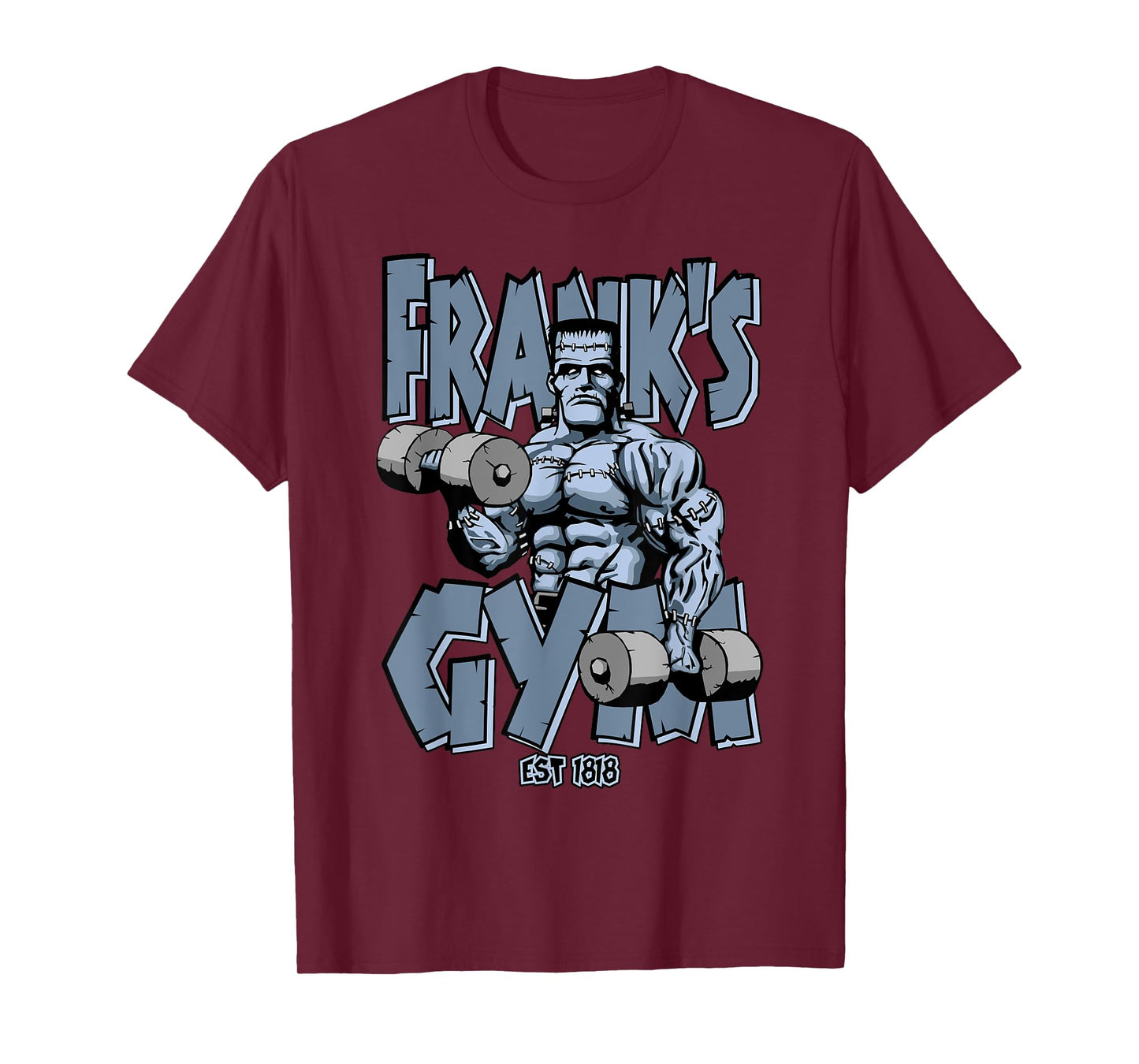 Frankenstein Gym Funny Bodybuilding Fitness Workout T-Shirt