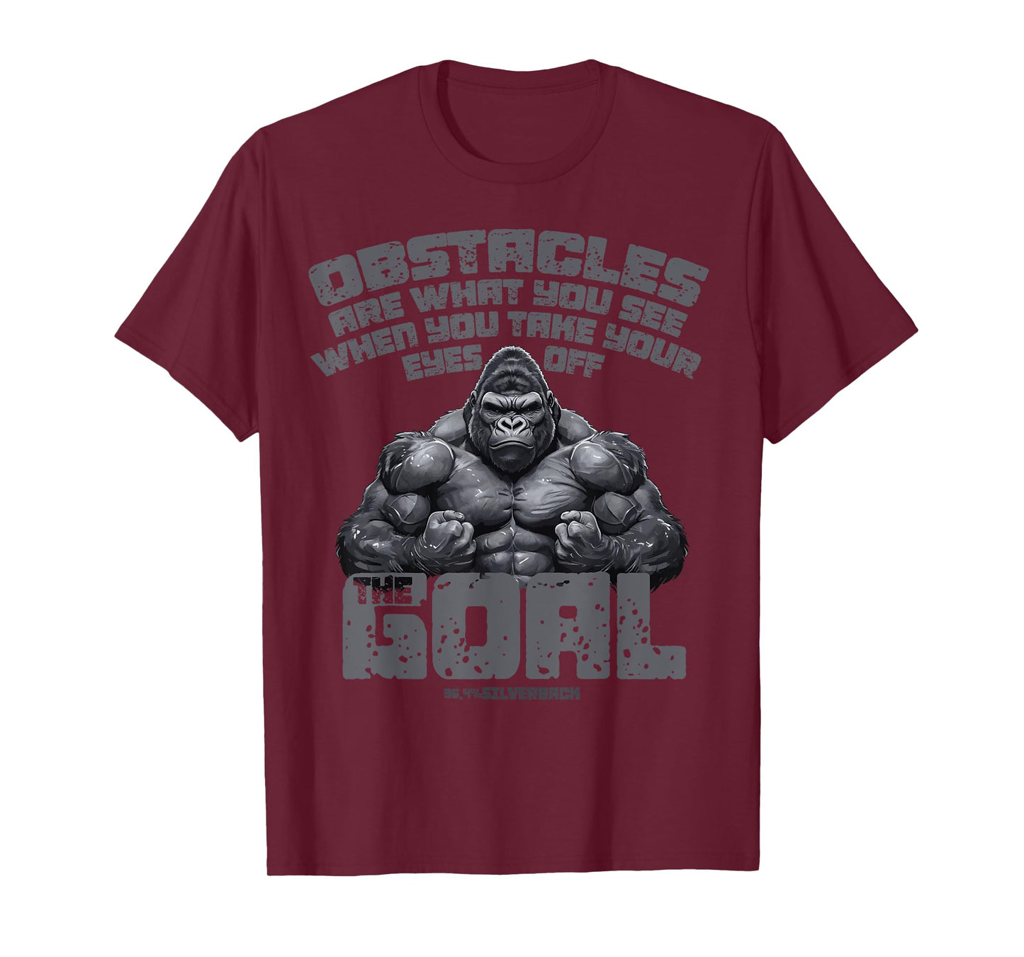 96.4% Silverback Gym apparel, body building, Strongman Goal T-Shirt