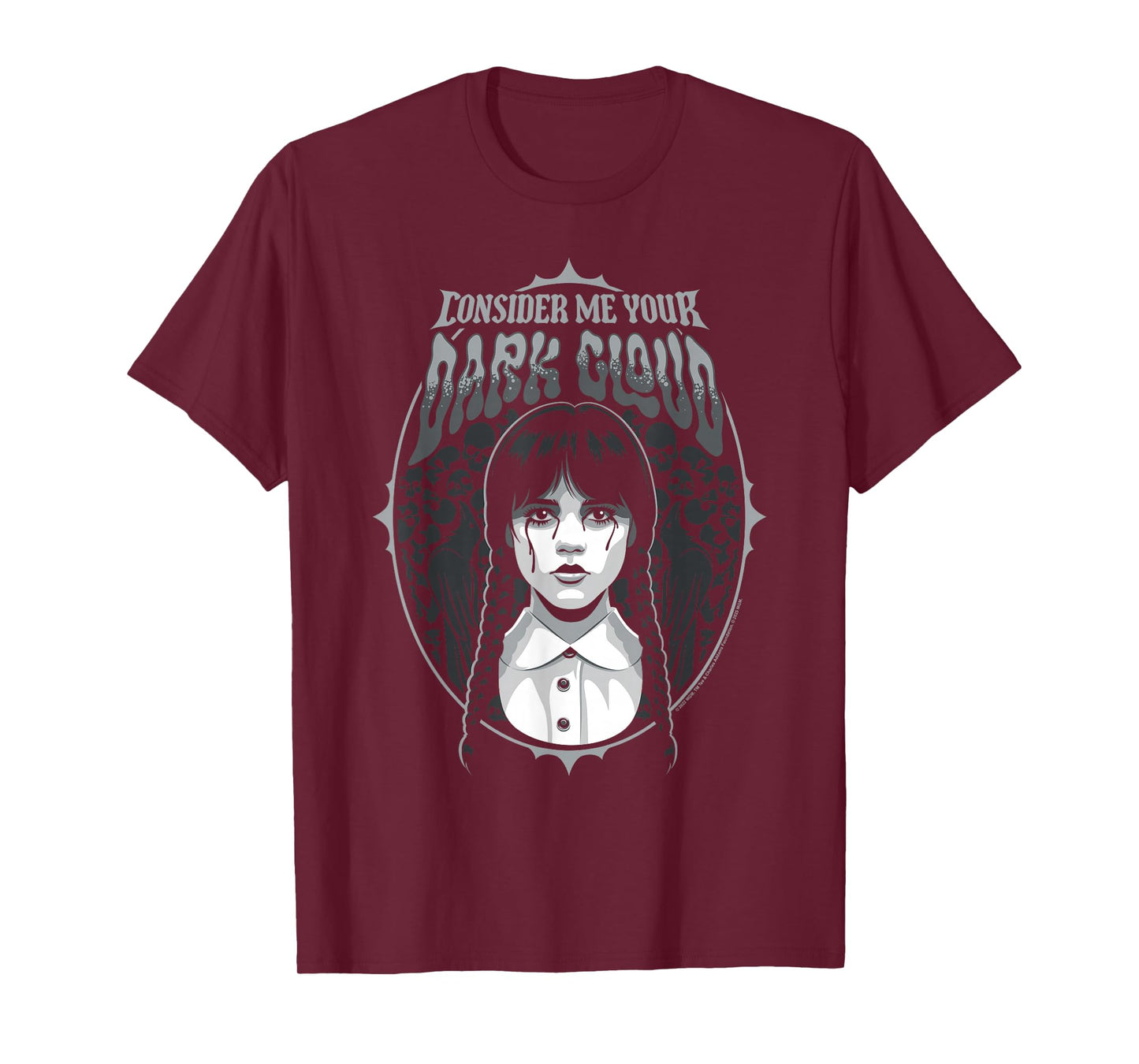Wednesday Season 2 Consider Me Your Dark Cloud Portrait T-Shirt
