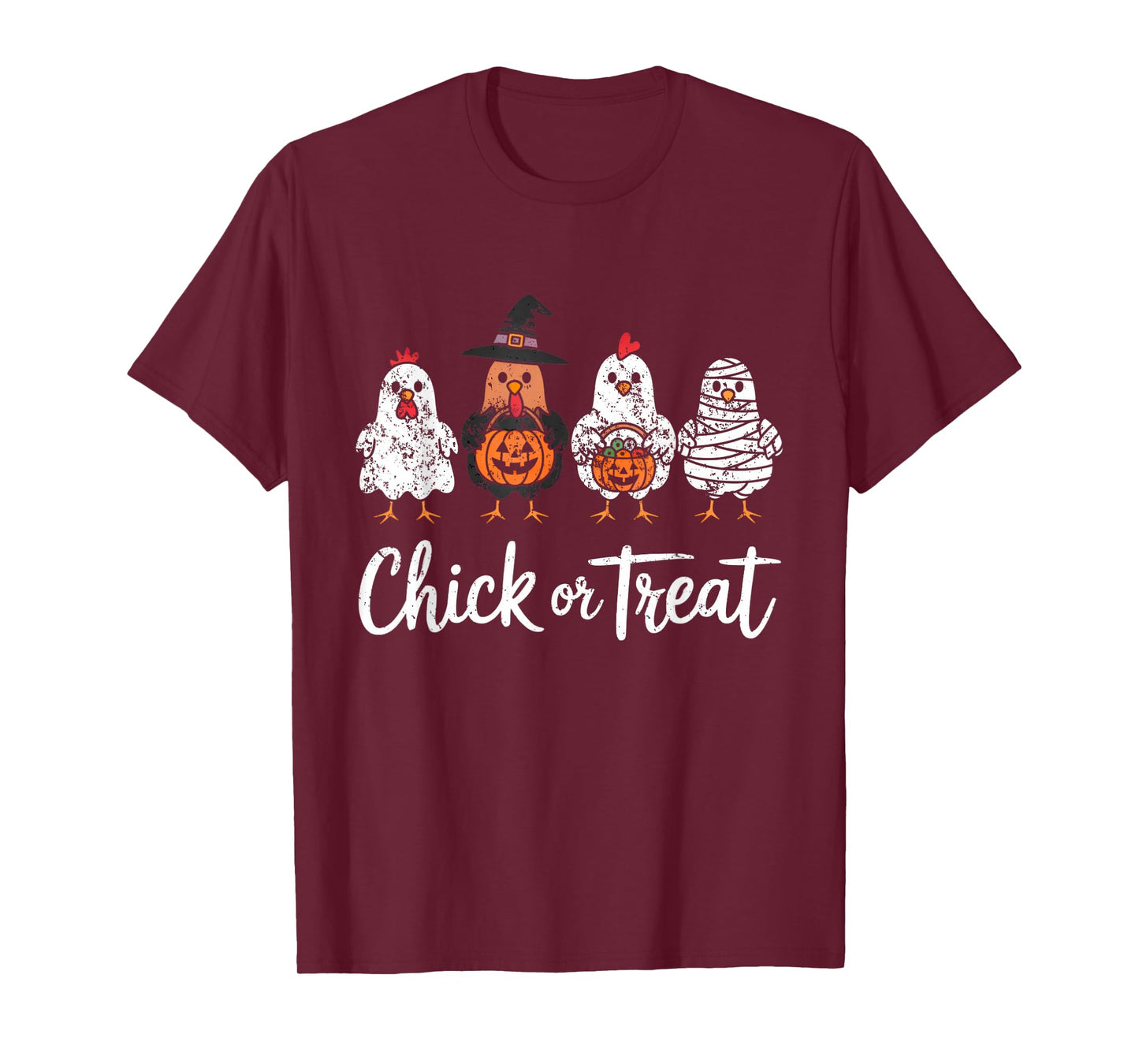 Funny Halloween Witch Spooky Chicken or Treat T-Shirt