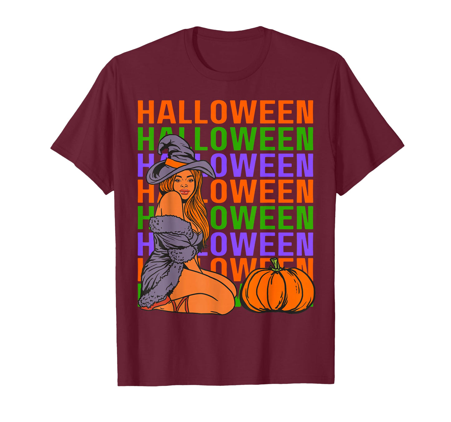 Funny Melanin Halloween Black Girl Magic Scary Blood Costume T-Shirt