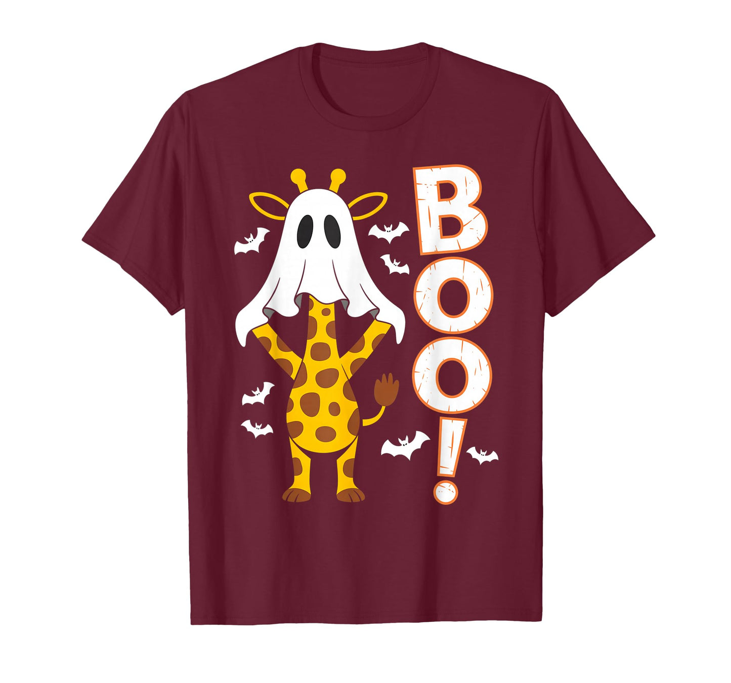 Giraffe Boo Halloween Costume Funny Giraffes Lover Women Kid T-Shirt