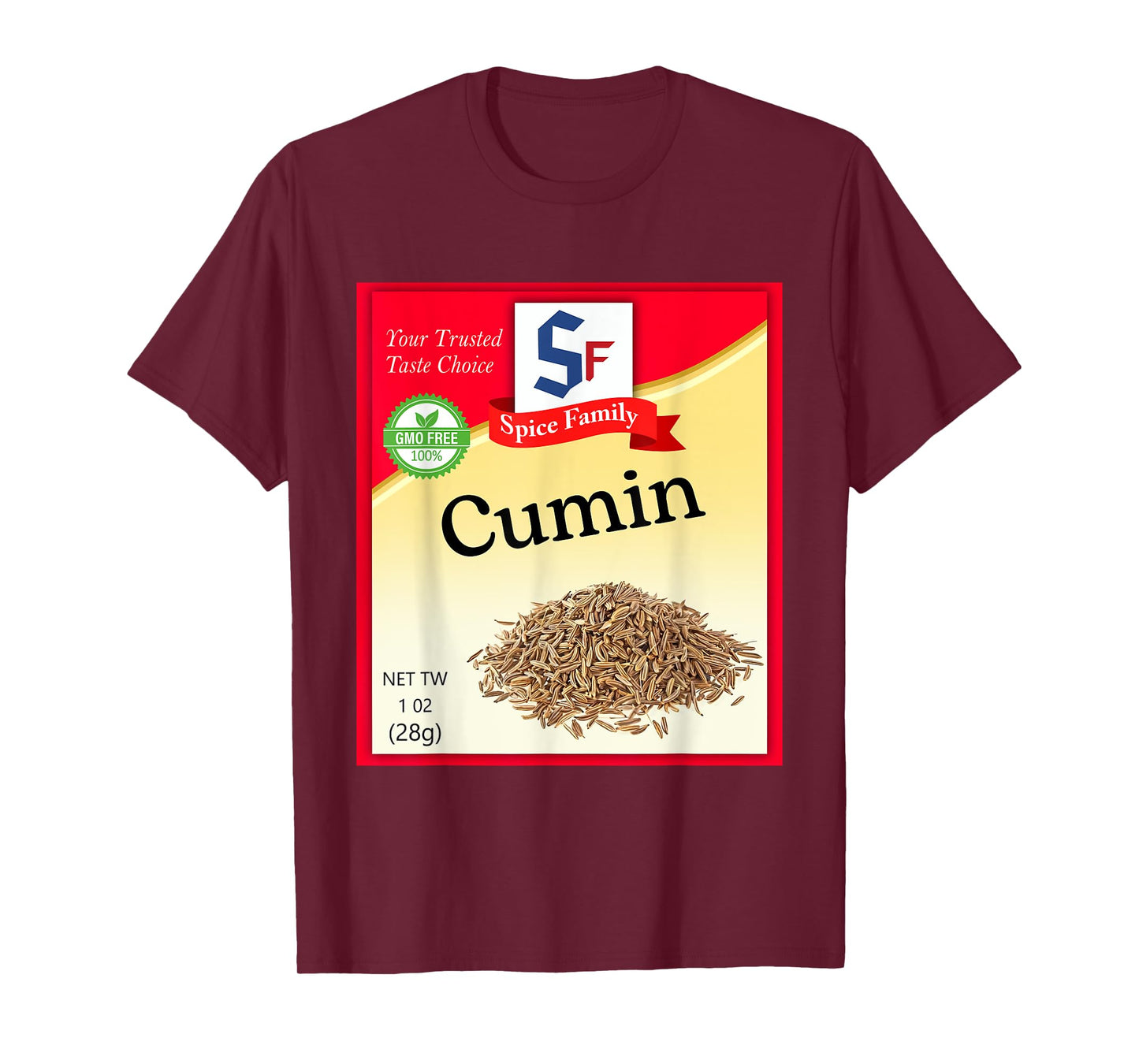 Cumin Condiment Costume Holiday Spice Costumes T-Shirt