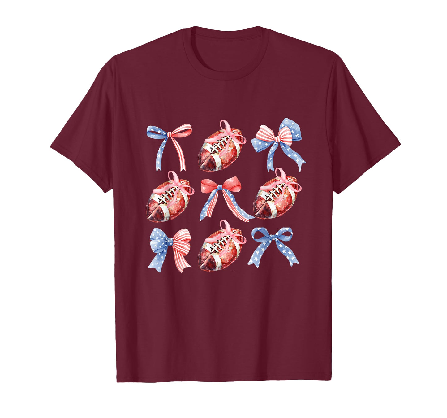 Game Day Coquette Football for women and girls T-Shirt