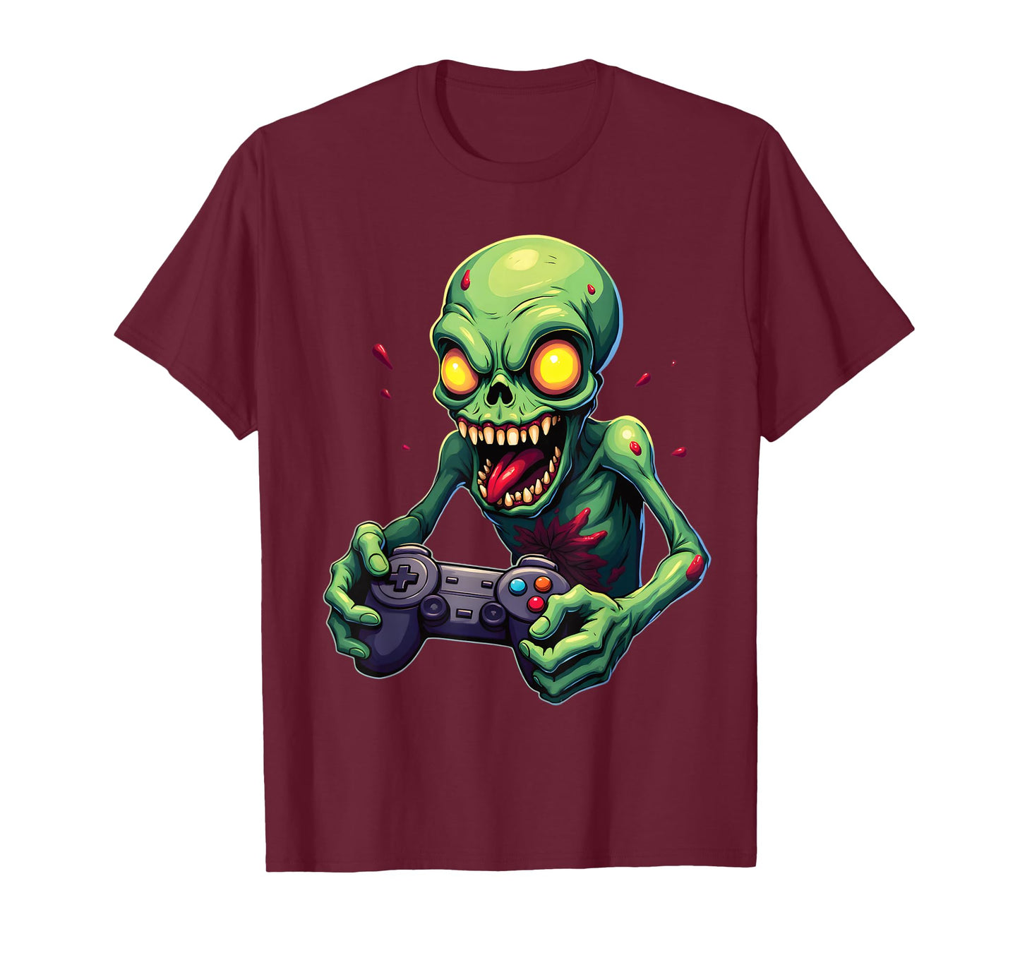 Game On Alien Gamer Creepy Playful Fun T-Shirt