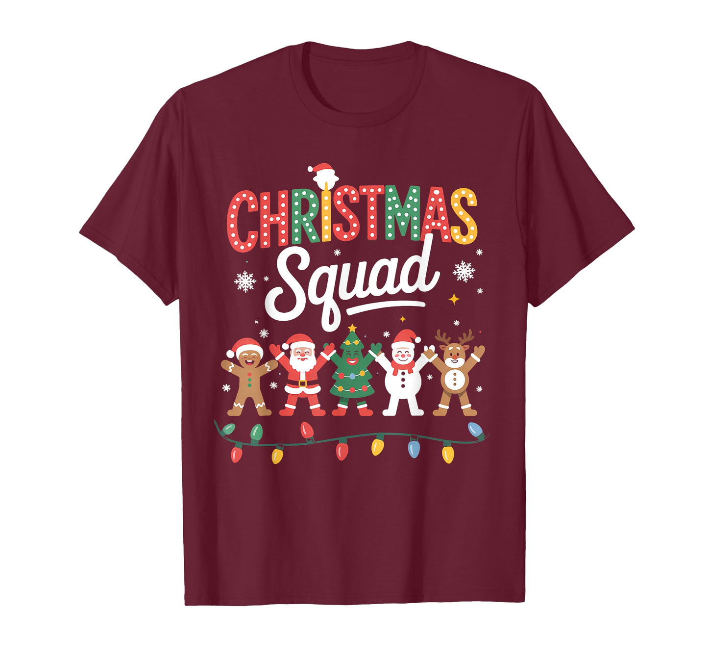 Dabbing Christmas Squad Santa Elf Family Matching Pajamas T-Shirt